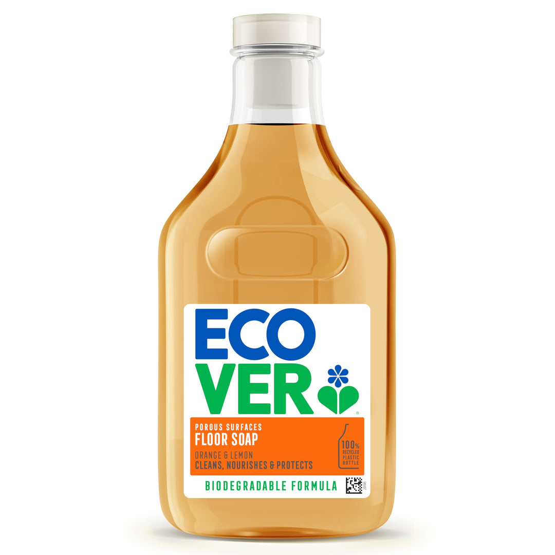 Ecover Orange & Lemon Floor Soap, Multi-Surface Cleaner for Natural Stone & Tiles