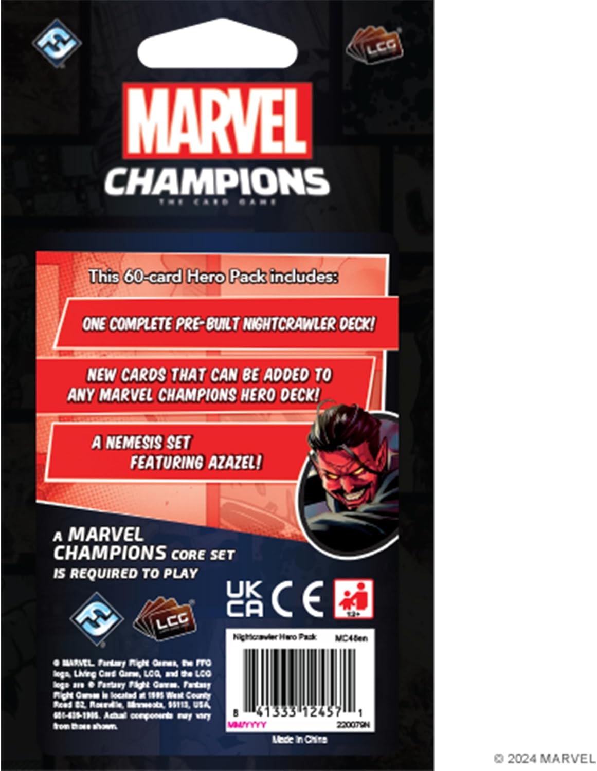 Fantasy Flight Games Marvel Champions Nightcrawler Hero Pack - Card Game Expansion 3
