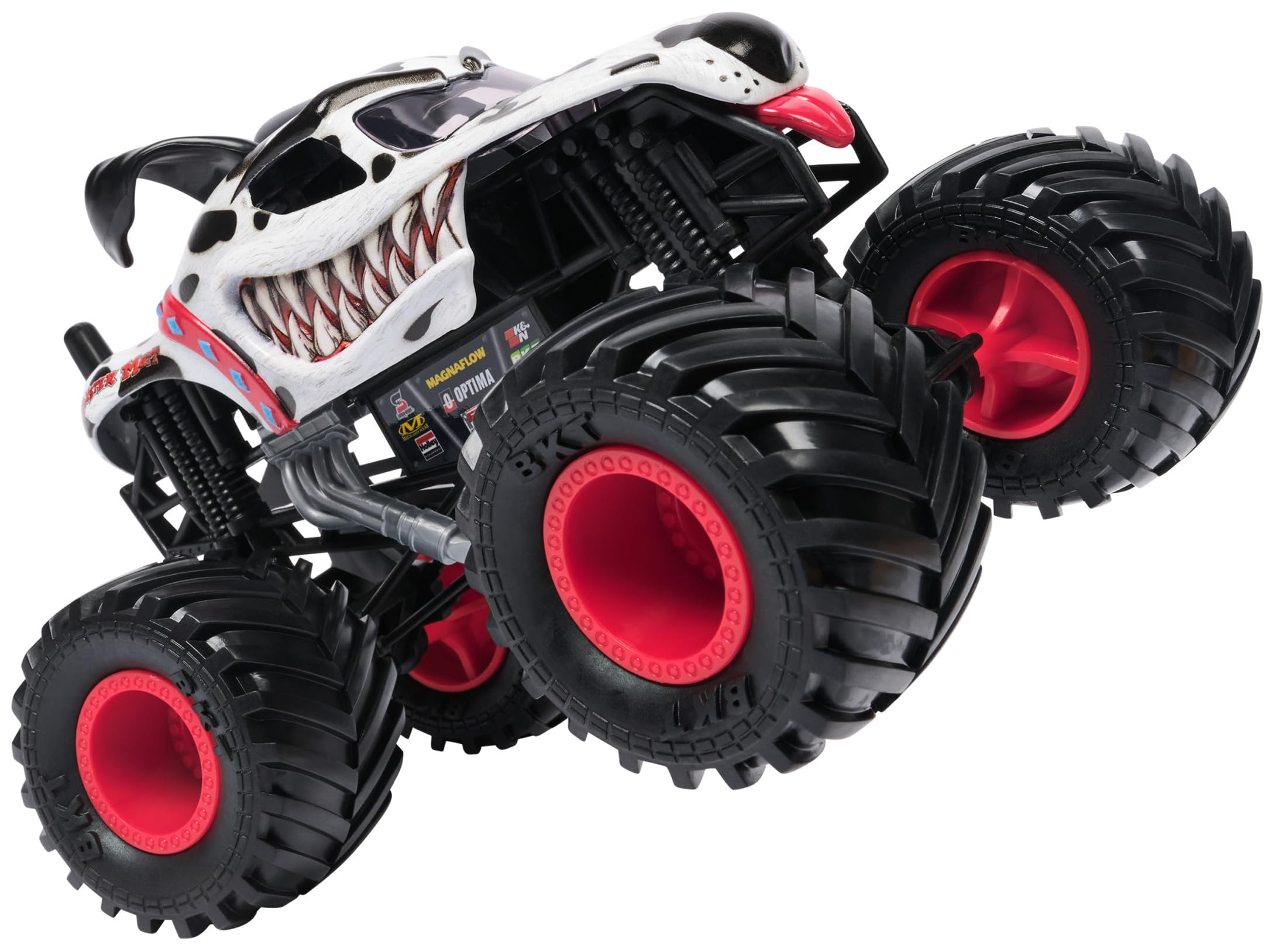 Monster Jam Dalmatian 1:24 Scale Die-Cast Monster Truck | Working Suspension | Rubber BKT Tires 2