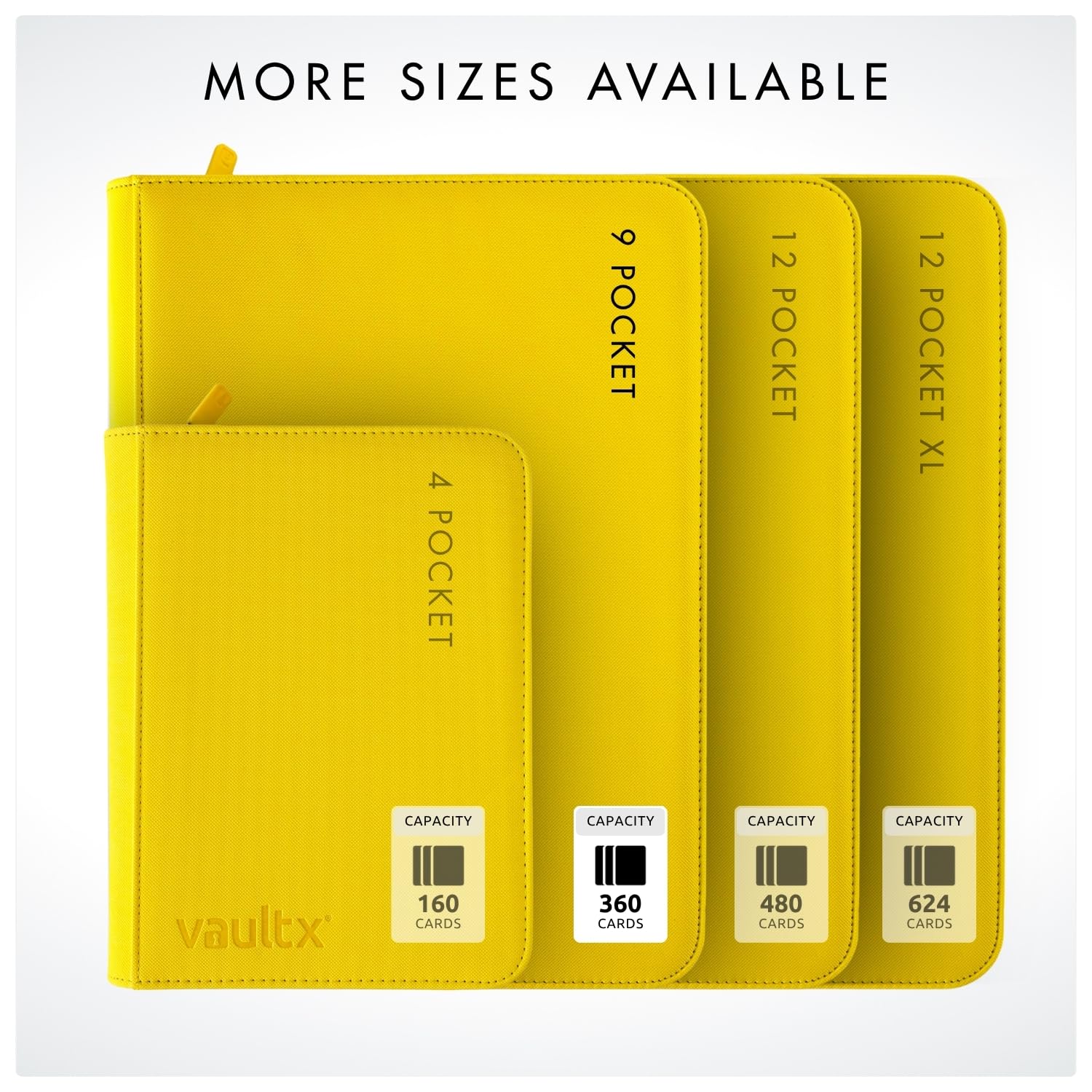 Vault X 9 Pocket Trading Card Zip Binder for Board Games & Card Games - Holds 360 Cards 8