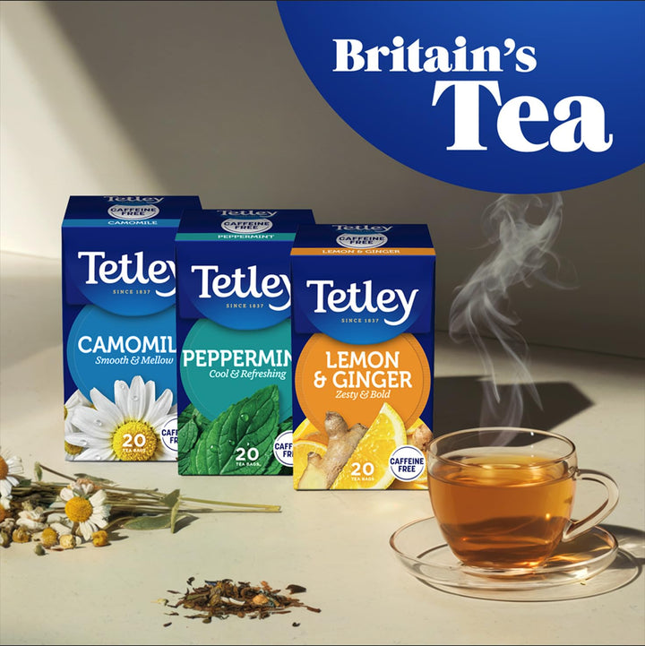 Tetley Redbush Tea with Vanilla - Naturally Caffeine-Free Rooibos Tea Bags - Rainforest Alliance Certified - 240 Teabags (6 x 40)