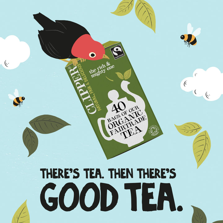 Clipper Fairtrade Organic Everyday 40 Unbleached Plastic-Free Tea Bags