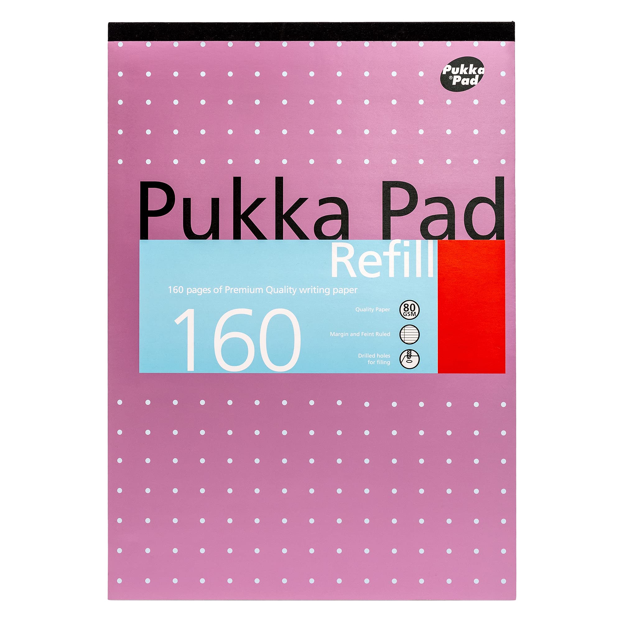 Pukka Pad A4 Refill Notepad - Pack of 3 Lined Pads | 160 Pages Each | 80GSM Paper 7