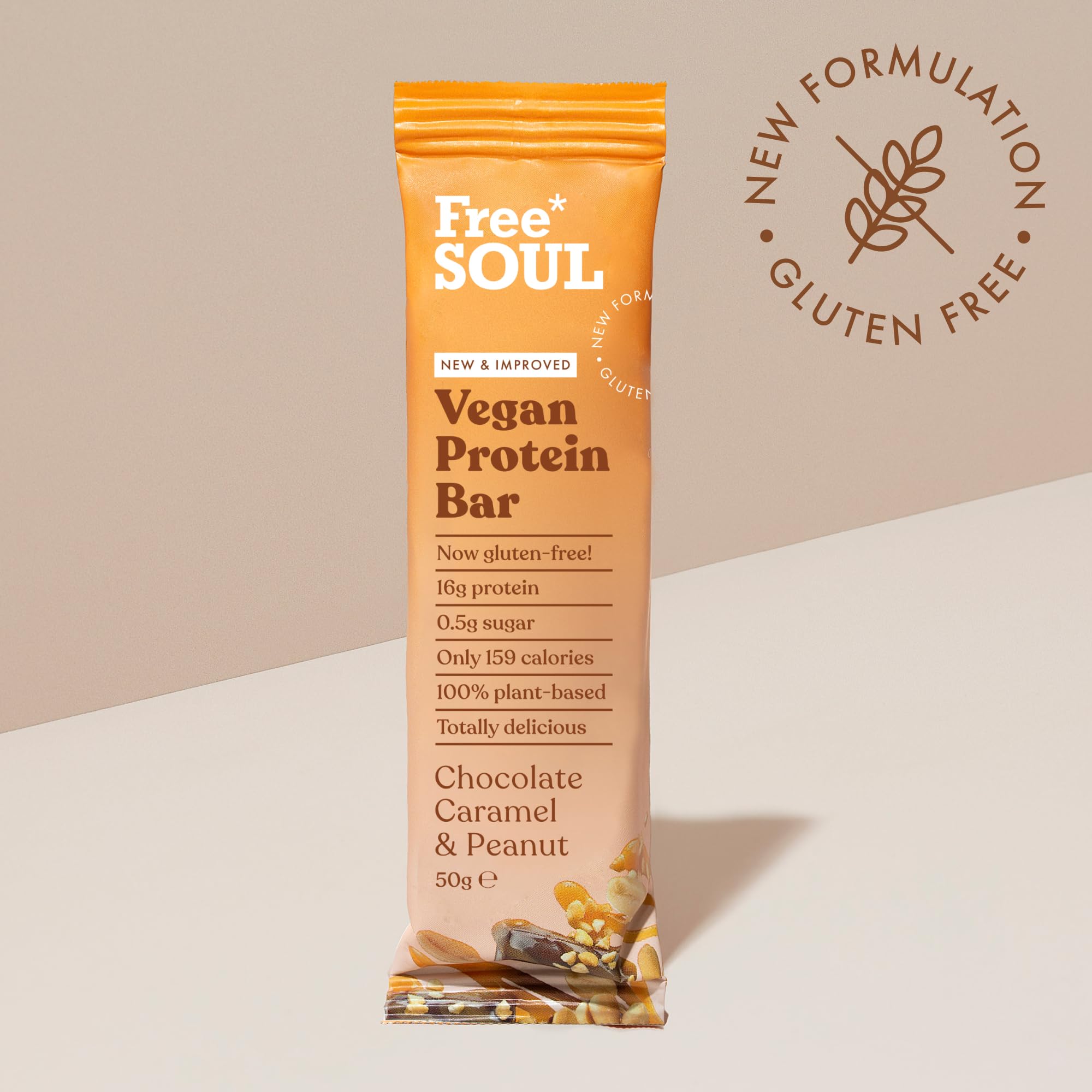 Free Soul Vegane Proteinriegel 12 x 50 g | Pflanzlicher Schokoladen-Protein-Snack | Proteinreich, zuckerarm 7
