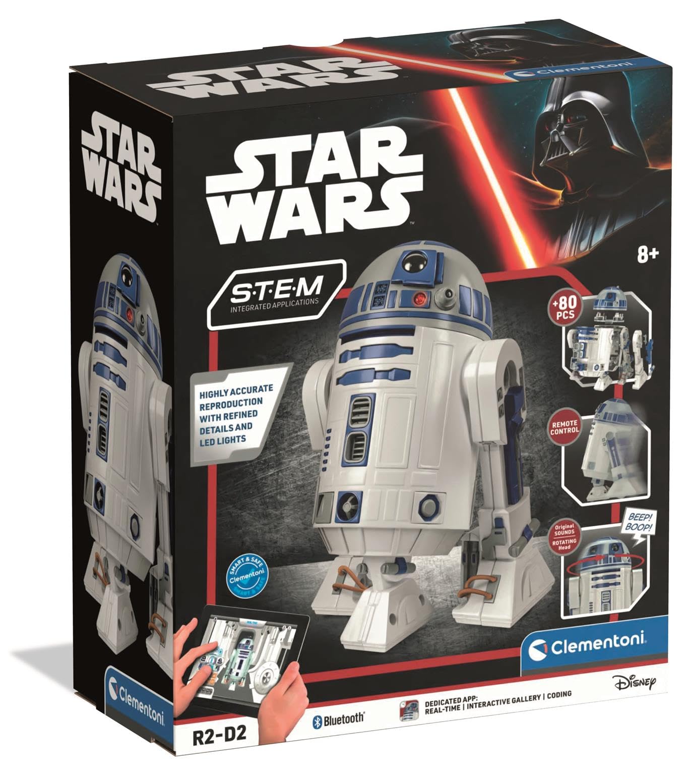 Clementoni R2-D2 Robot - Buildable Star Wars Robot with LED Lights & App Control 9