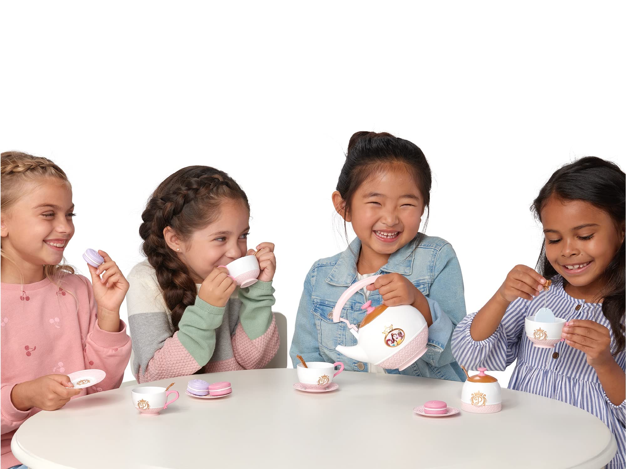 Disney Princess Style Collection 21-Piece Tea Set Playset for Girls Ages 3+ 8