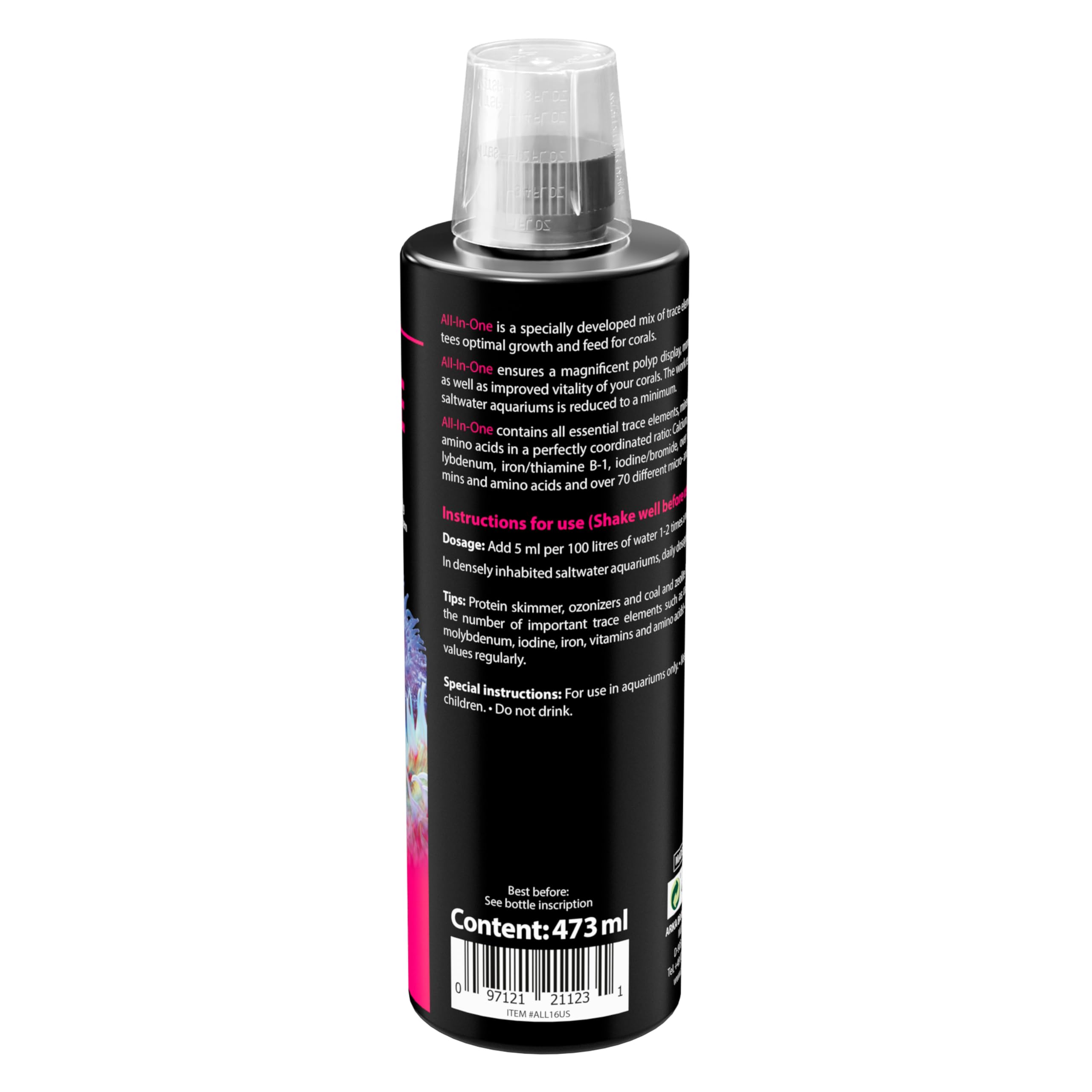 ARKA All-In-One Coral Supplement Reef Aquarium - Complete Dosing 473 ml