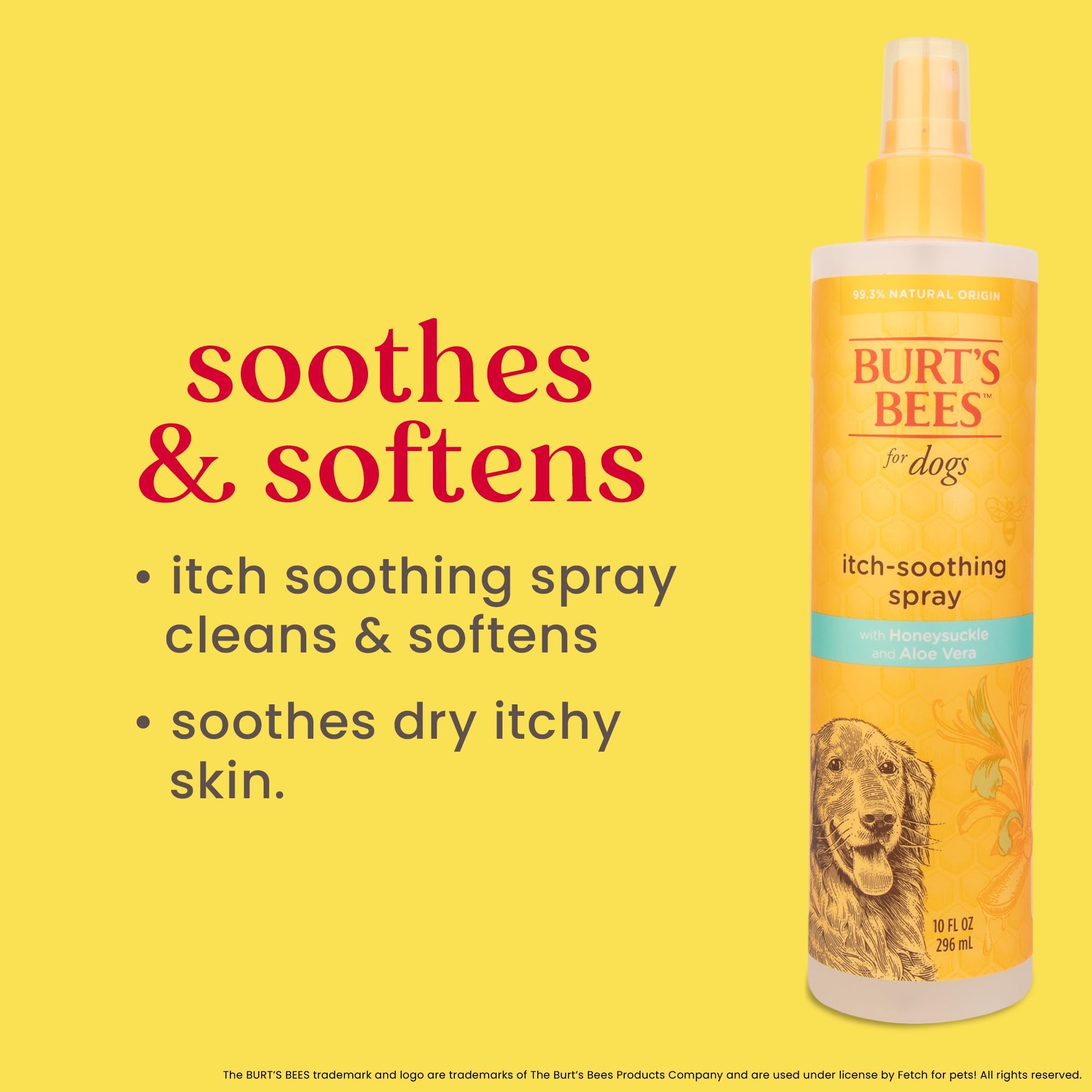Burt's Bees for Pets Itch Soothing Spray - Oat & Honeysuckle, 10 fl oz 4