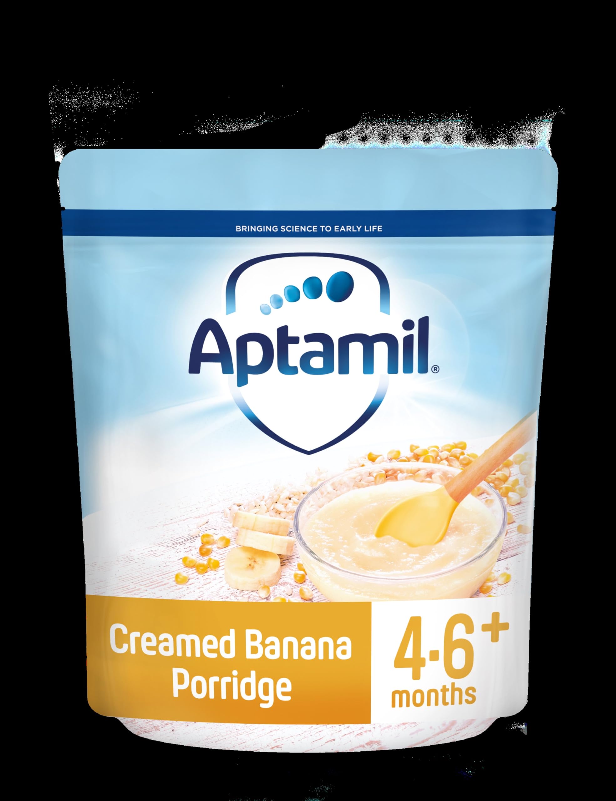 Aptamil Creamed Banana Porridge Baby Food Cereal, 4-6+ Months, 125g 7