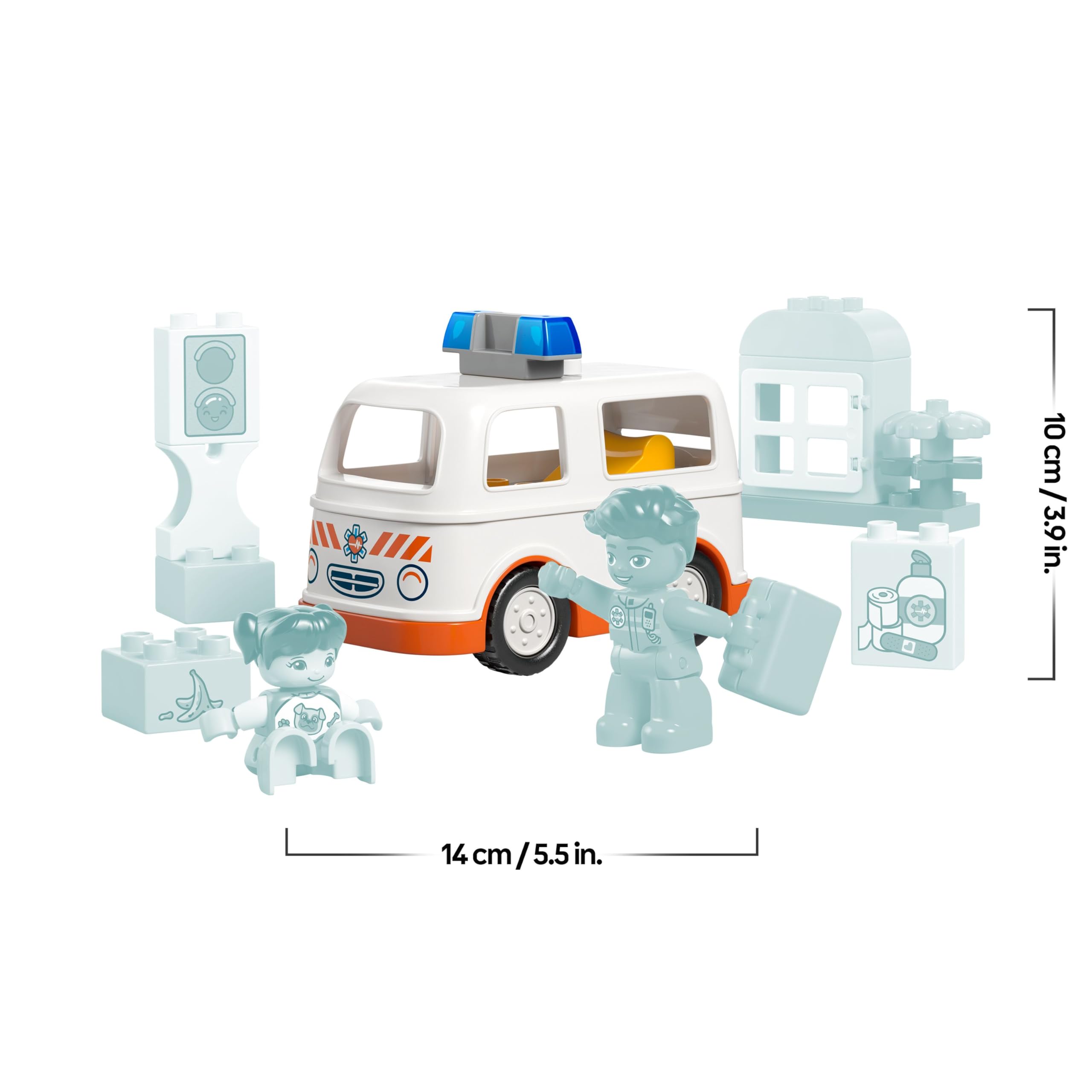 LEGO DUPLO Ambulance & Driver Set 10447 - Educational Role-Play for Ages 2+ 8