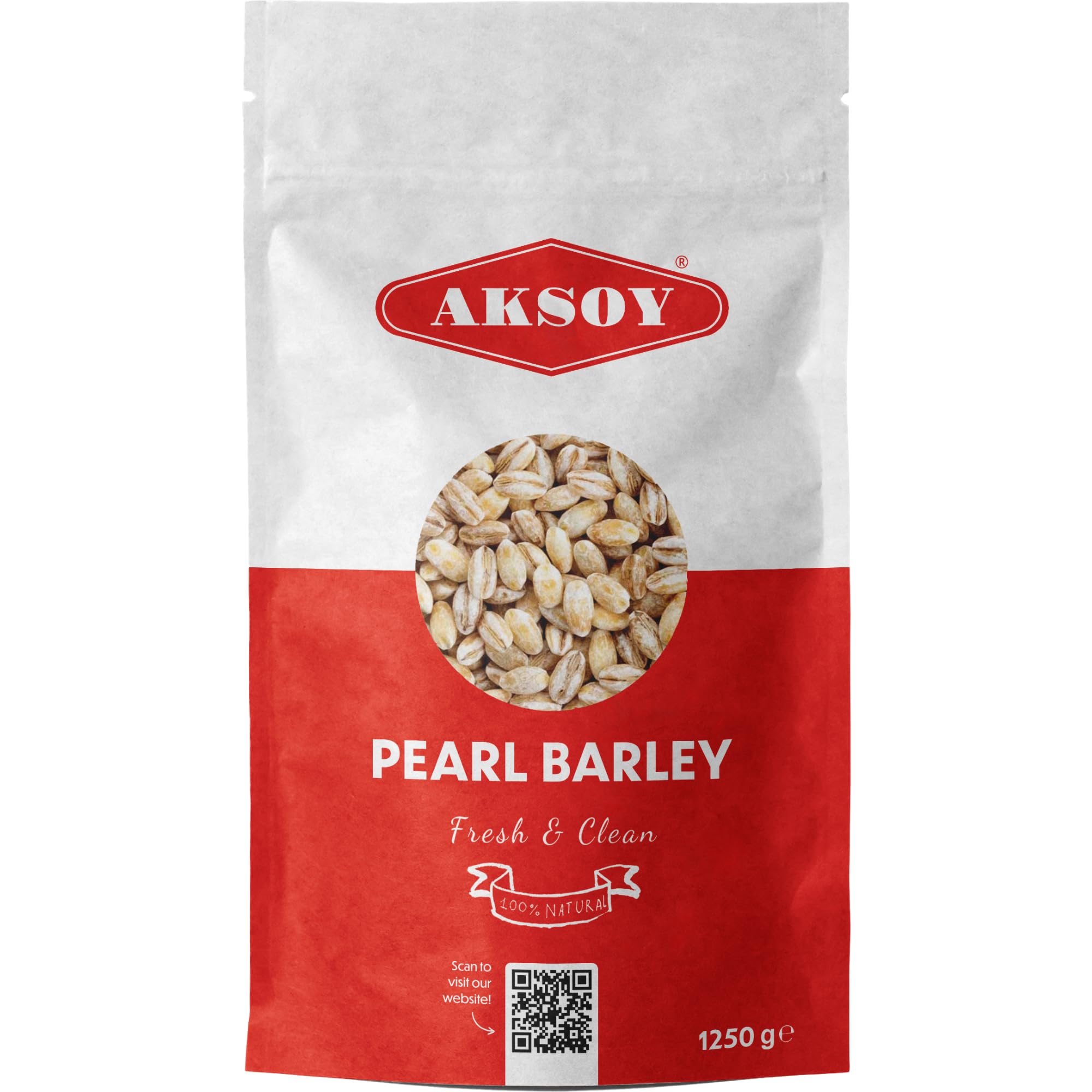 AKSOY Wholefoods Pearl Barley - 1.25KG Bag | High Fiber Grain for Soups & Salads 5