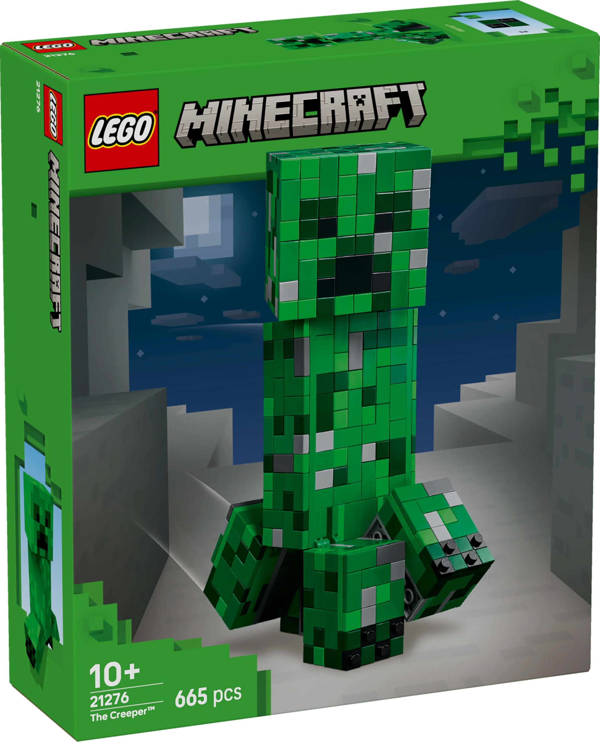 LEGO Minecraft The Creeper Toy - 665-Piece Buildable Posable Figure with Hidden Compartment 9