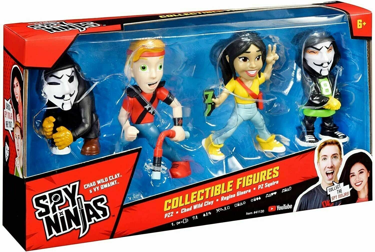 Spy Ninjas 4-Figure Pack - Chad Wild Clay, Regina Ginera, PZ2, PZ Squire (41130CO) 1