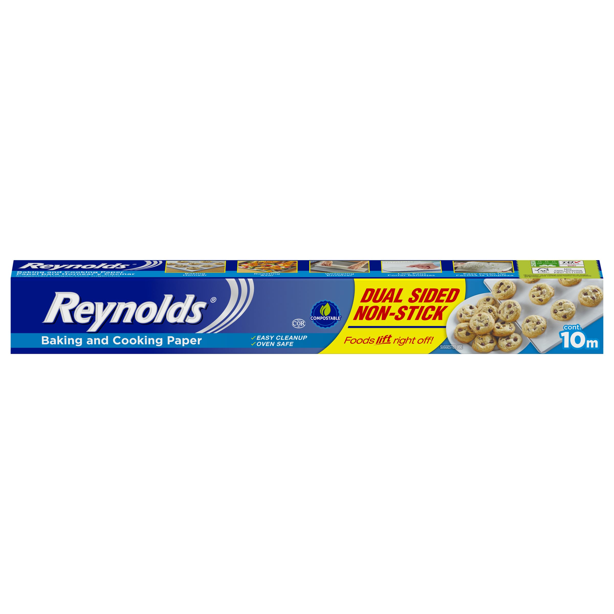Reynolds Baking and Cooking Paper - Dual Sided Non-Stick | 300mm x 10m Roll