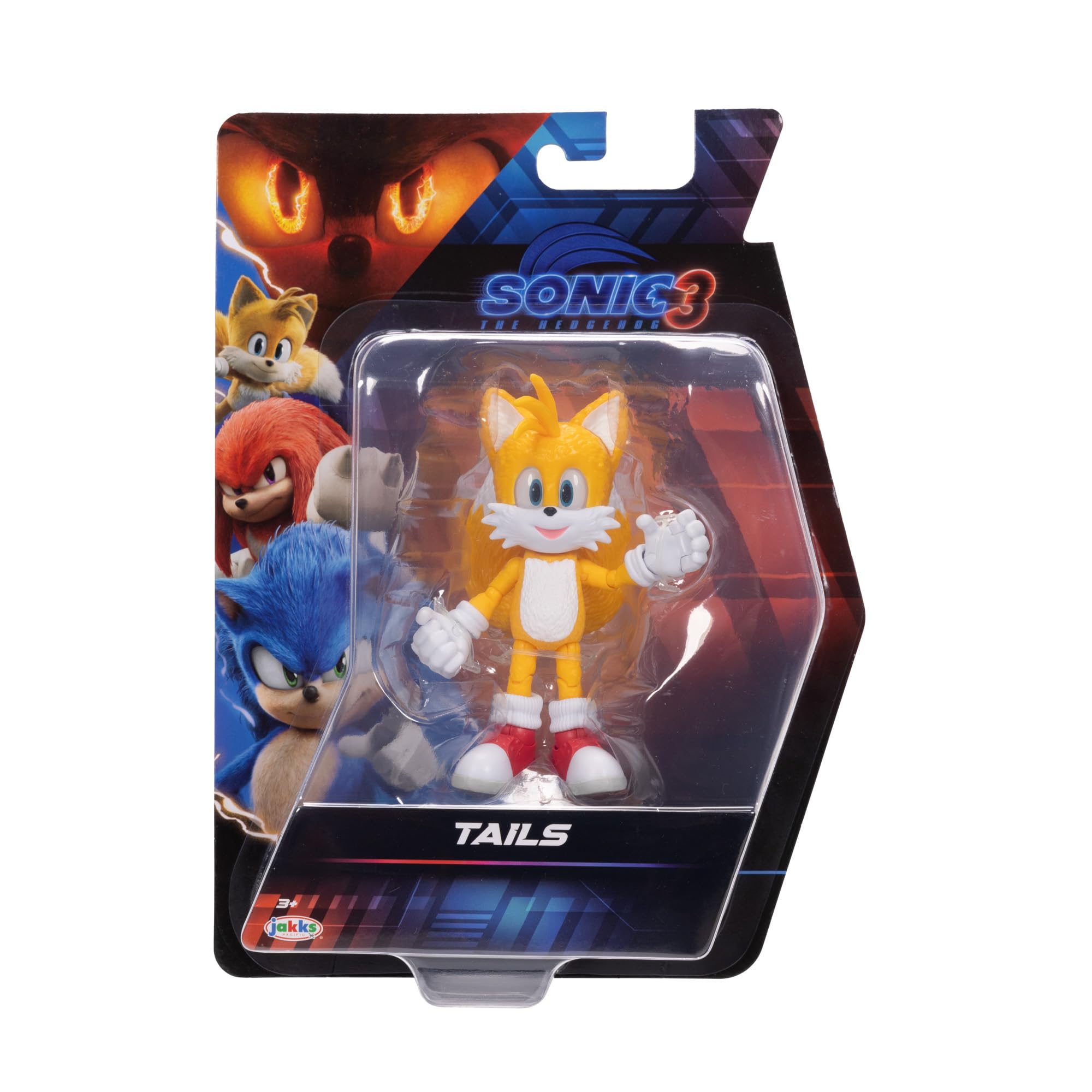 Sonic The Hedgehog Jakks Pacific Sonic 3 Movie Tails Action Figure | Highly Articulated | Ages 3+ 3