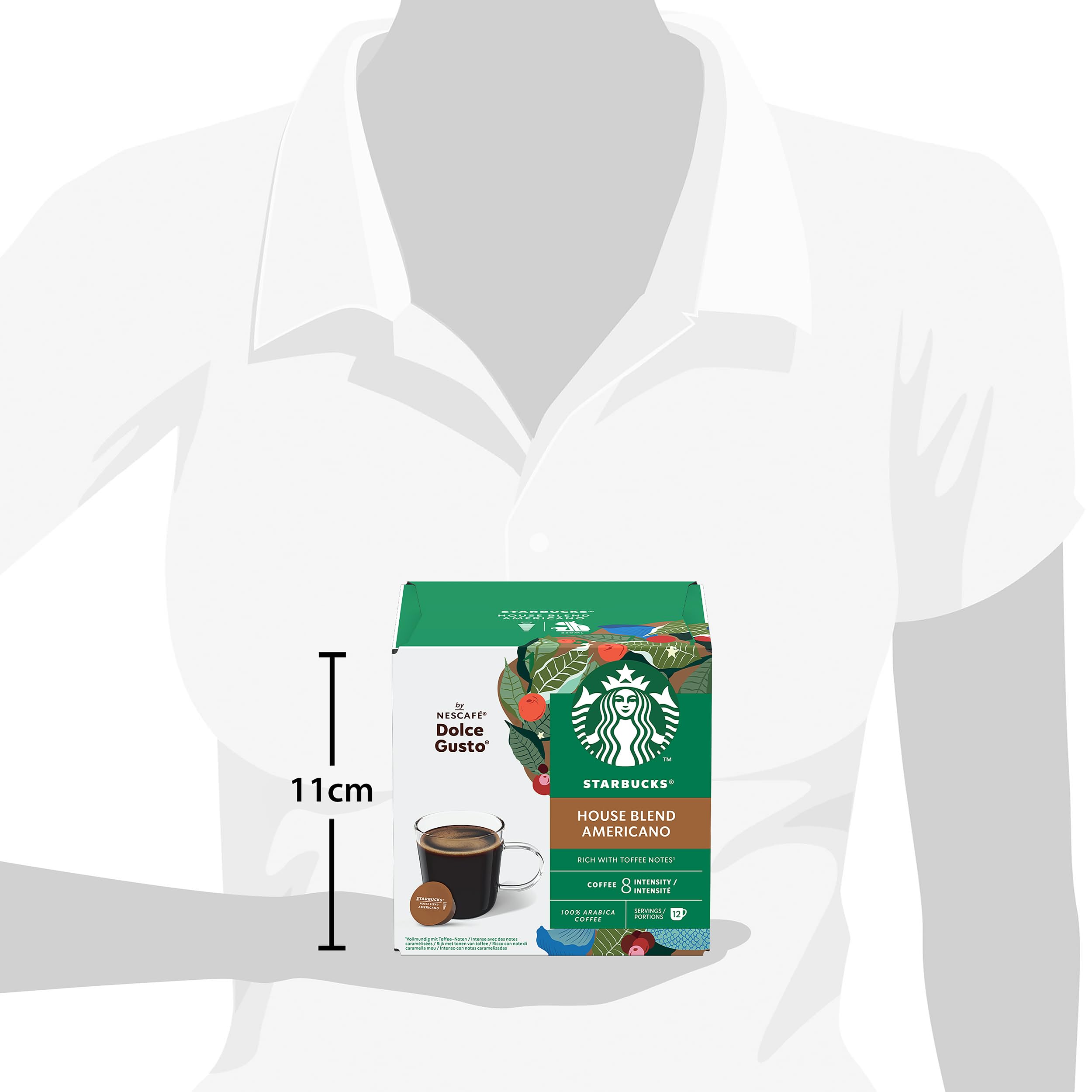 STARBUCKS Americano House Blend Medium Roast Coffee Pods for NESCAFÉ Dolce Gusto | 72 Count (6 x 12) 6