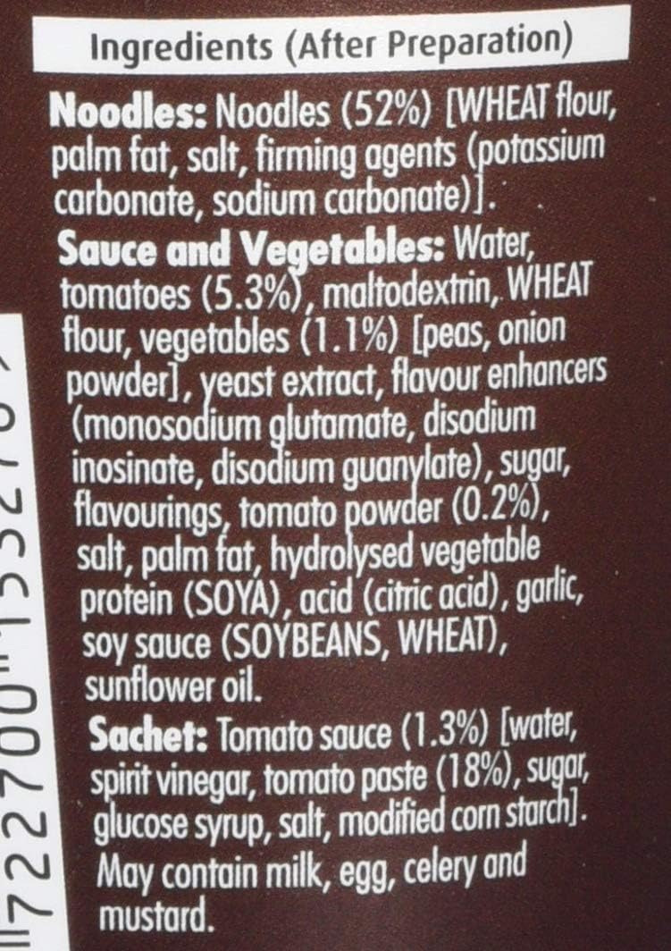 Pot Noodle Beef & Tomato Flavour King Pot – 12 x 114g Vegetarian Instant Noodles 8