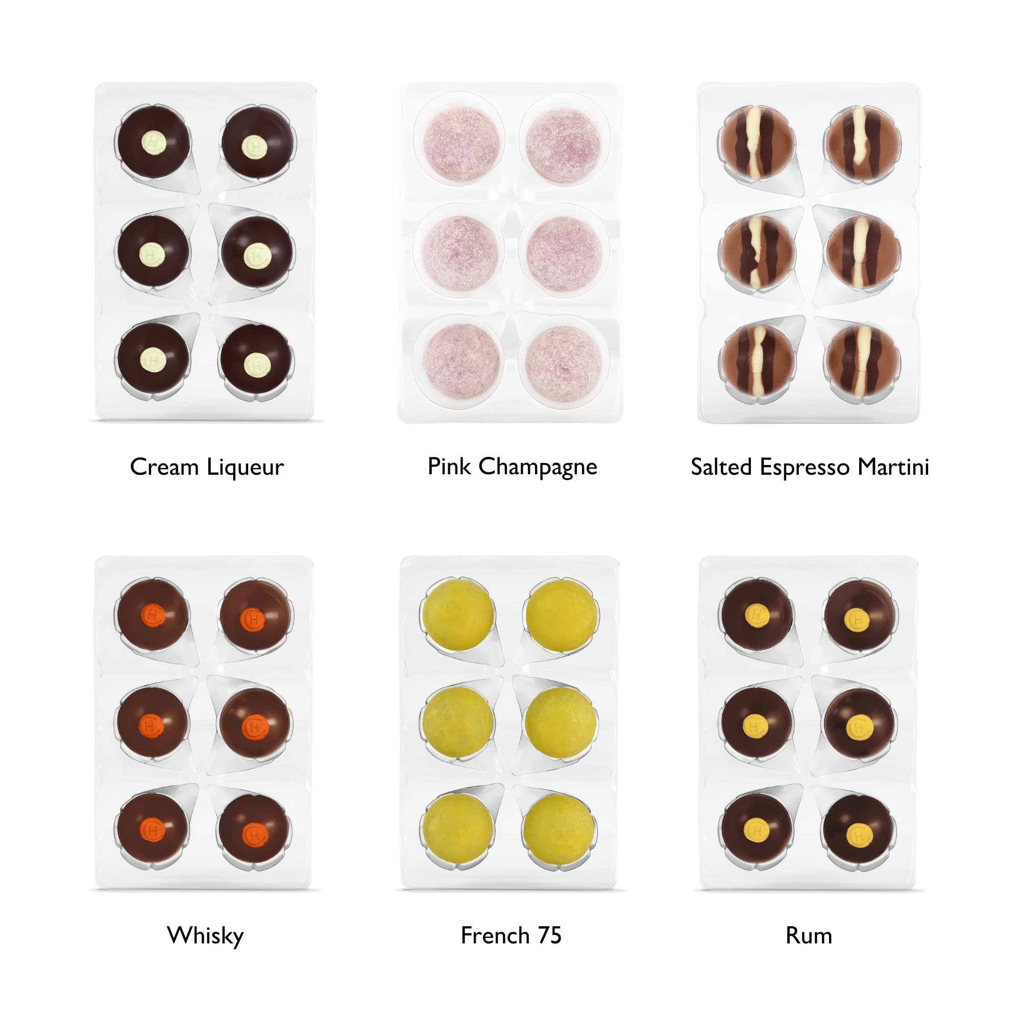 Hotel Chocolat The Selectors Collection Tipsy 413g - Alcohol Infused Chocolate Gift Box 8