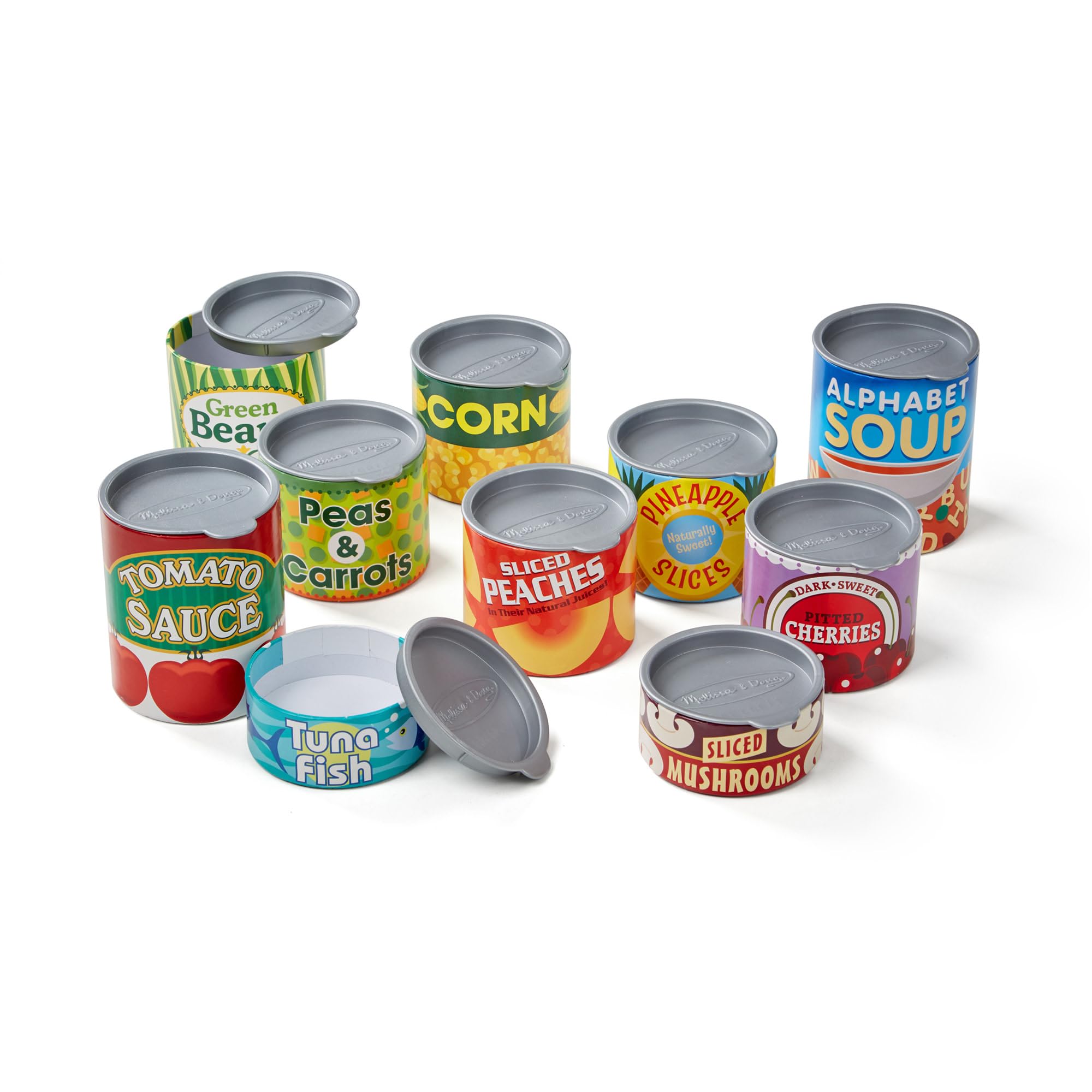 Melissa & Doug Let's Play House Grocery Cans - Pretend Play Food Set | Ages 3+ 5