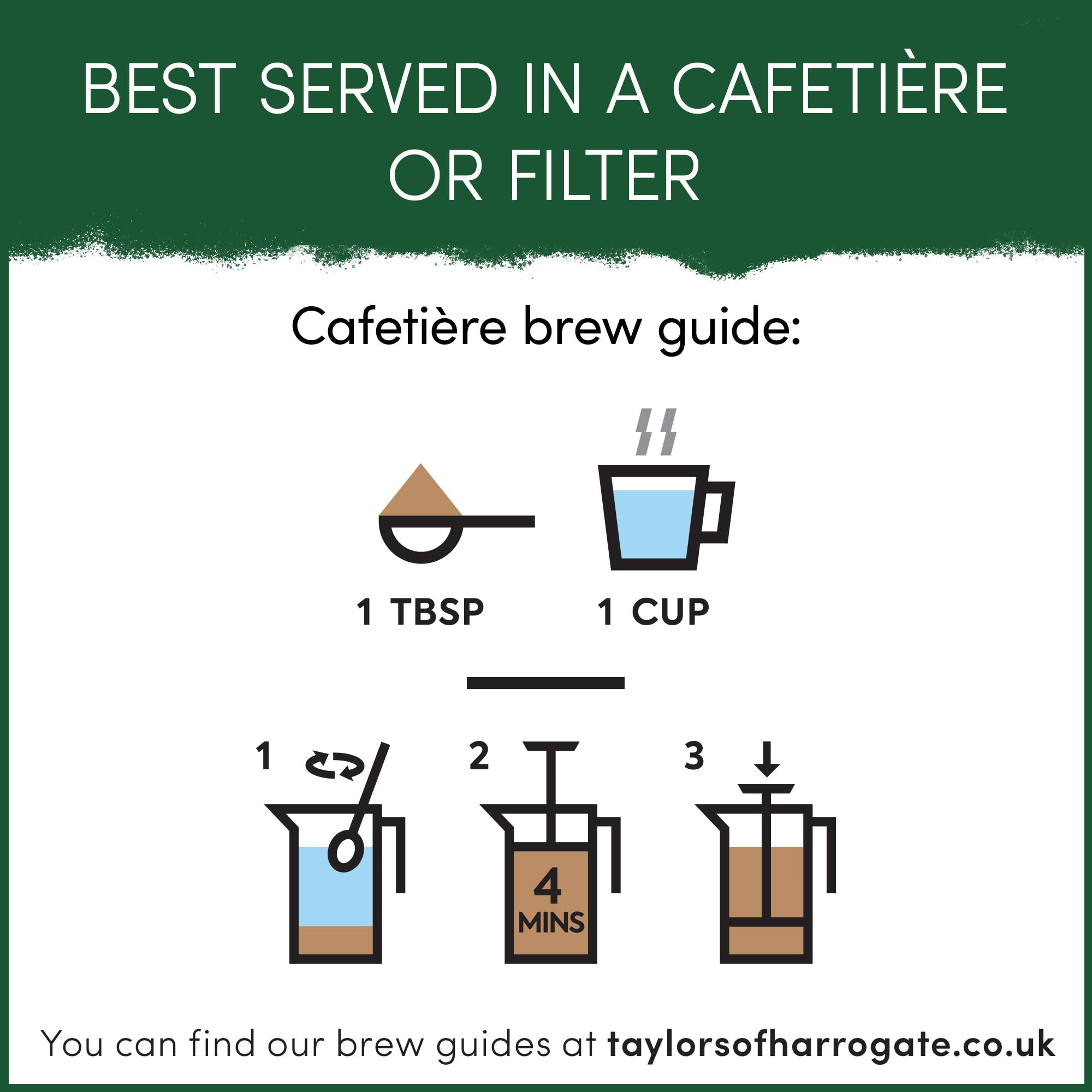 Taylors of Harrogate Flying Start Ground Coffee - Dark Roast, Hazelnut & Dark Chocolate Notes | 6 x 200g 3