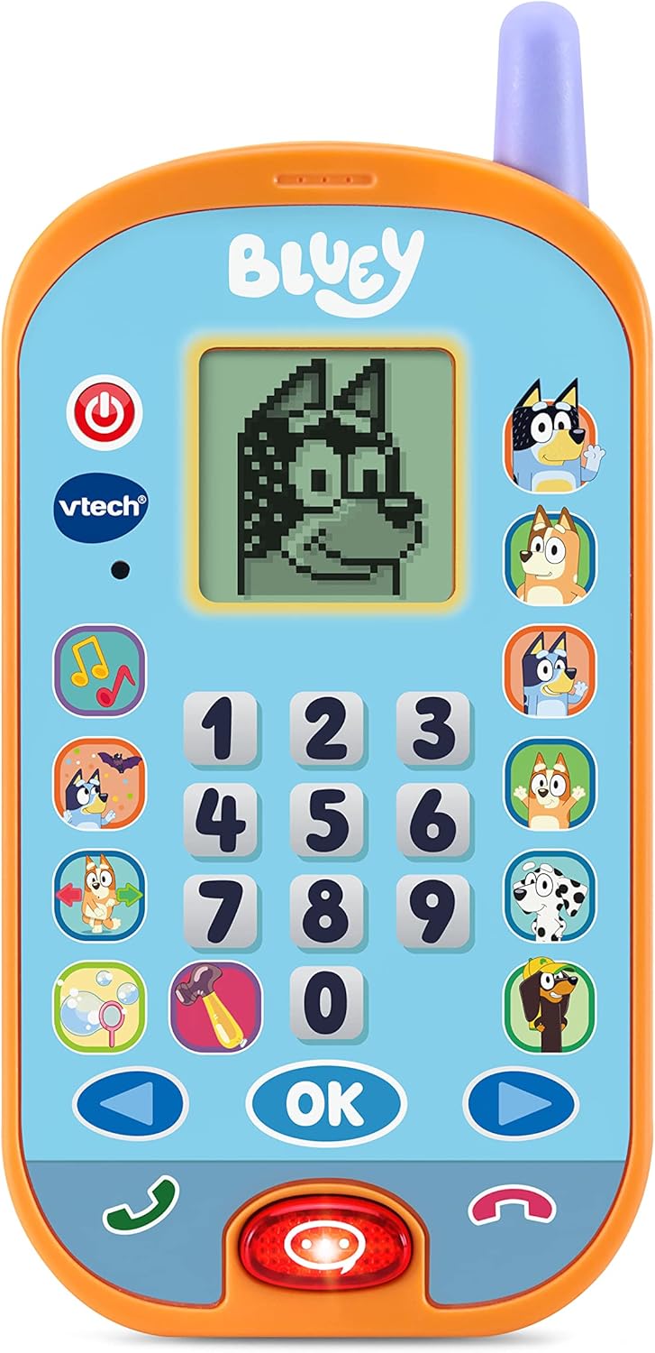 VTech Bluey Ring Ring Learning Phone - Interactive Voice-Activated Toy for Ages 3-6 1