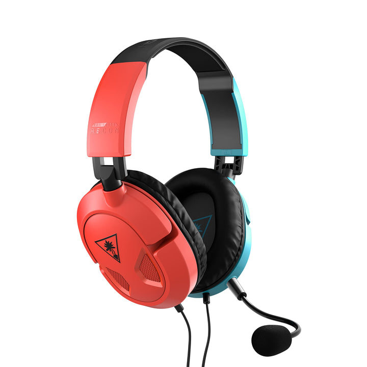 Turtle Beach Recon 50 Red/Blue Gaming Headset for Nintendo Switch, Xbox, PS4, PS5, PC & Mobile
