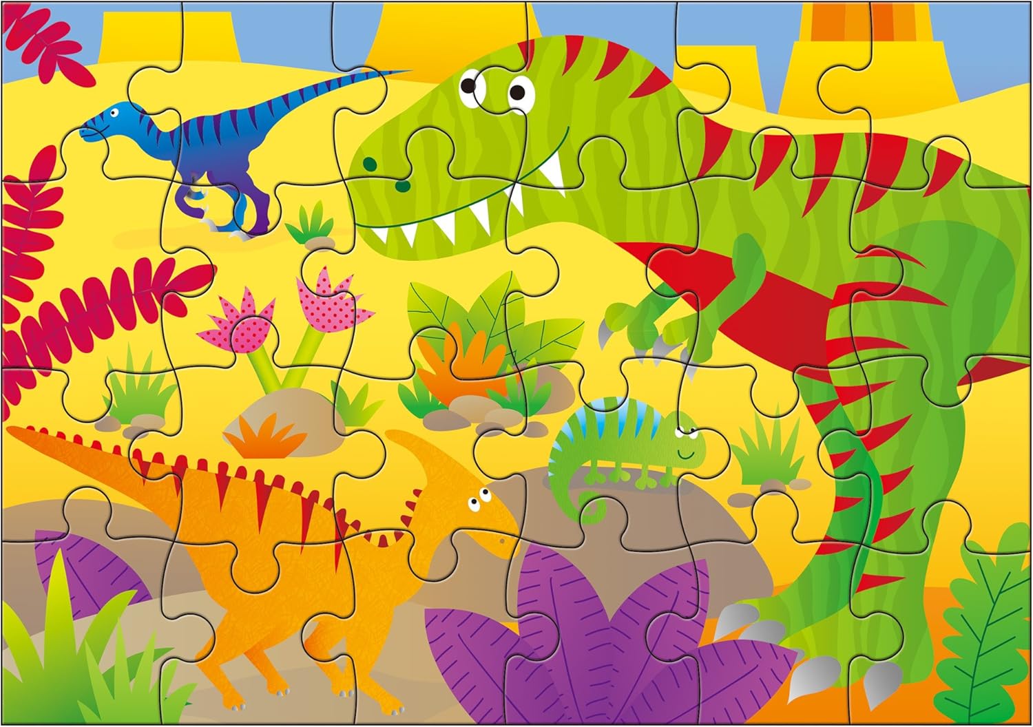 Galt Toys 4 Puzzles in a Box - Dinosaur Jigsaw Puzzle Set for Kids Ages 3+ 2