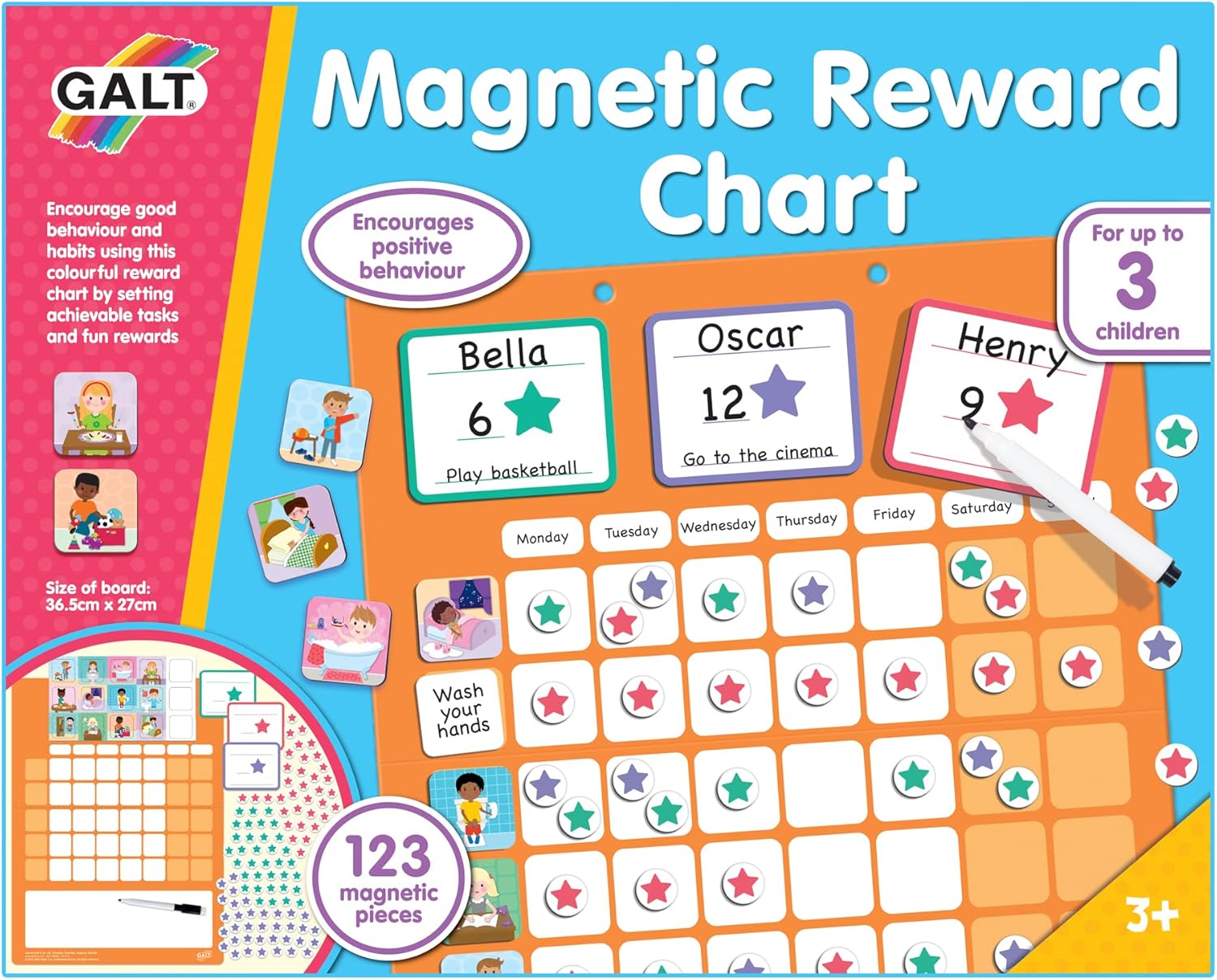 Galt Magnetic Reward Chart - Encourage Good Behaviour & Habits, Ages 3+ 2