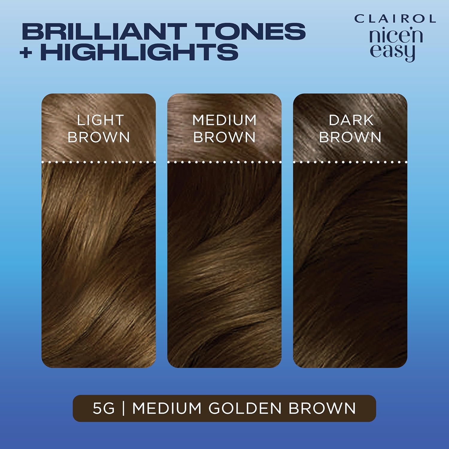 Clairol Nice'n Easy Crème Permanent Hair Dye - 5G Medium Golden Brown 4