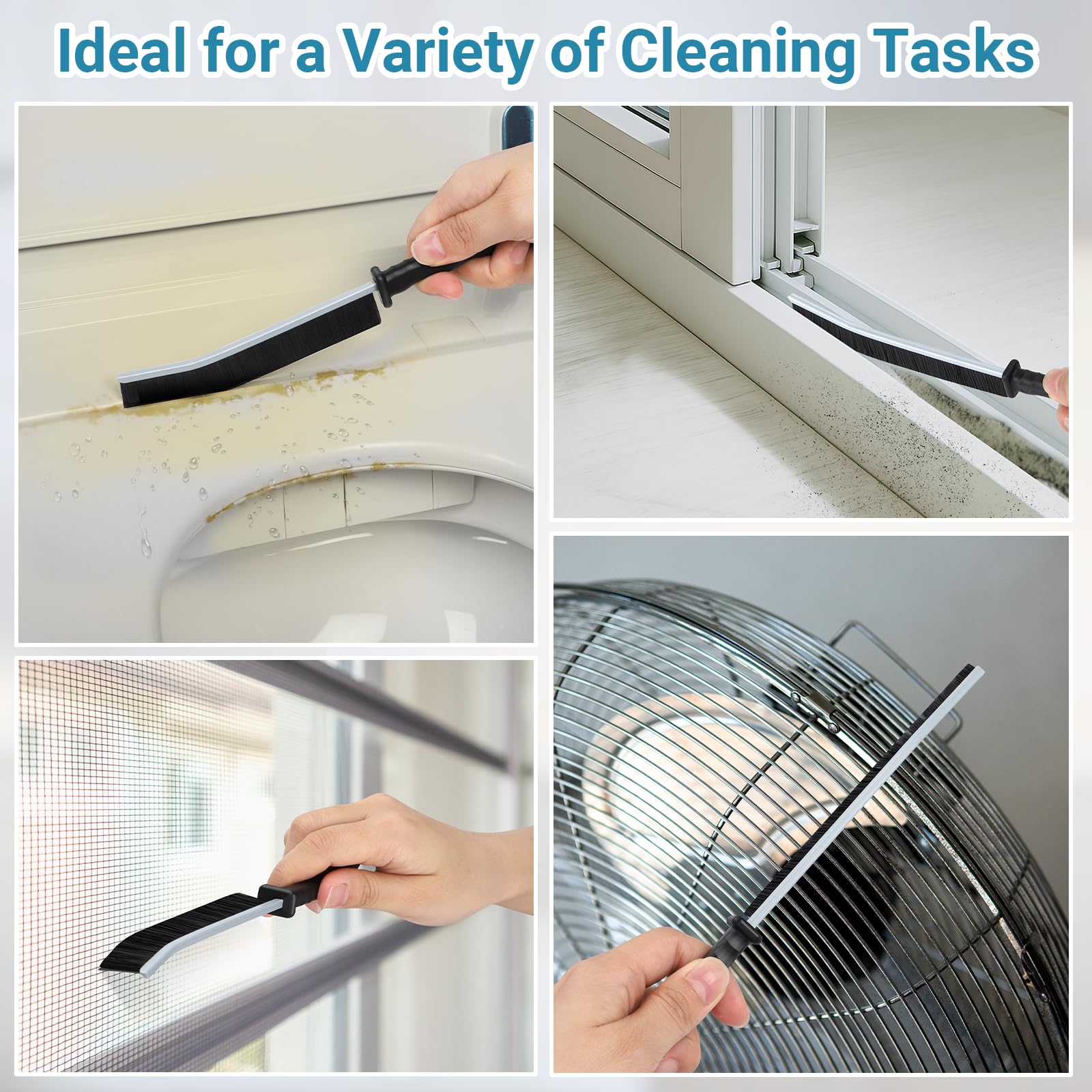 Alyvisun - 3 Pack Crevice Cleaning Brush for Hard-to-Reach Spaces 7