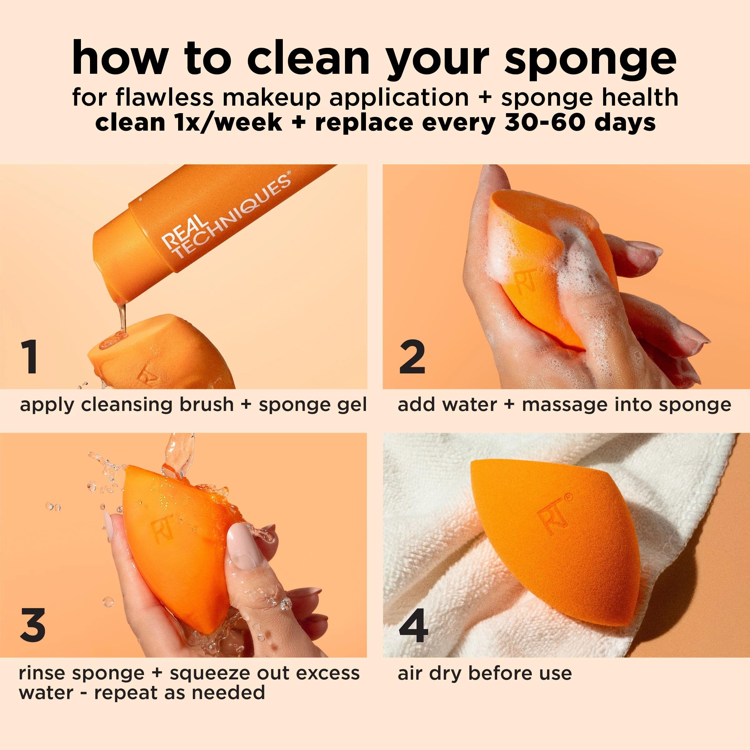 REAL TECHNIQUES Miracle Complexion Sponge (Pack of 4) 21