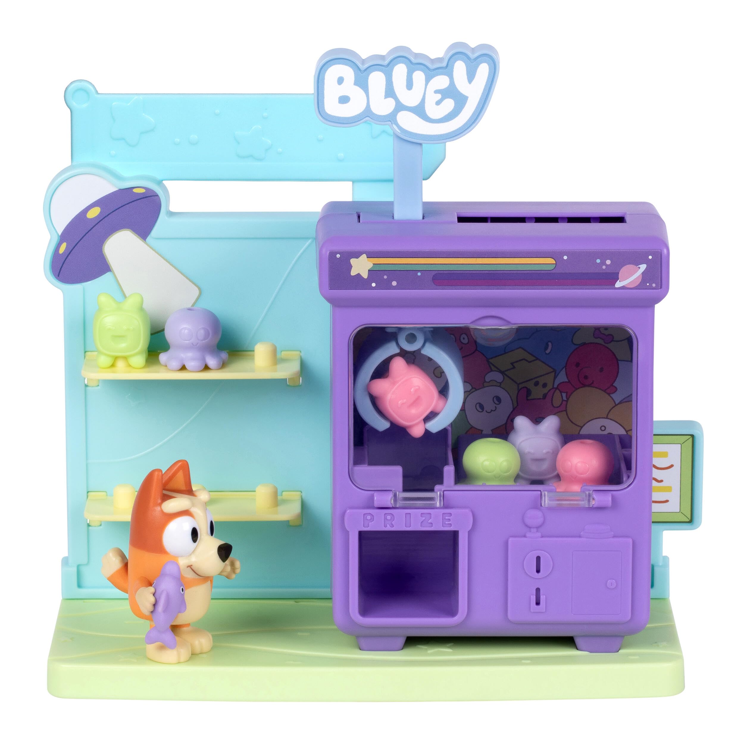 Bluey Bingo's Claw Machine Mini Playset - Includes Articulated Bingo Figure and 6 Surprise Prizes 3