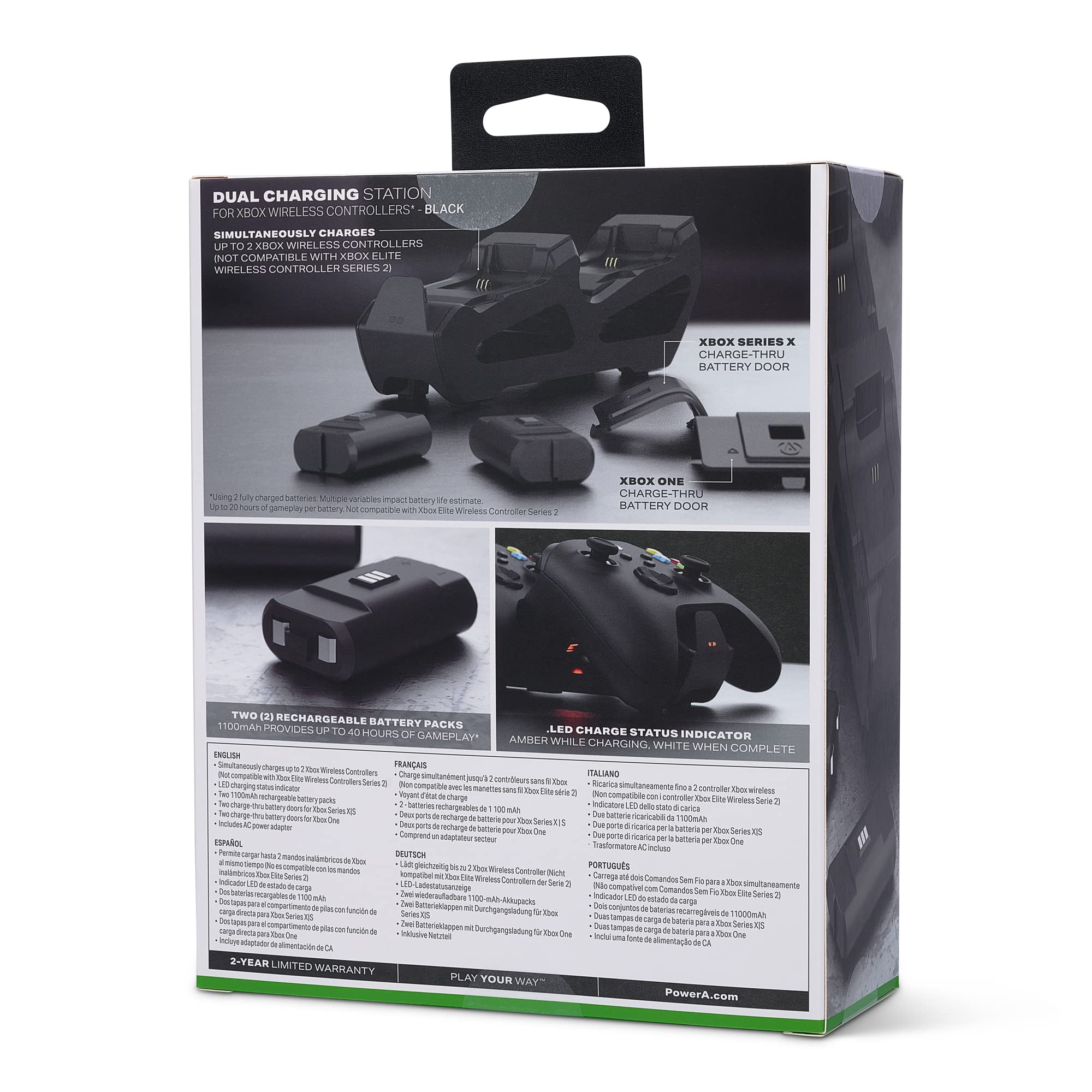PowerA Duo Charging Station for Xbox Series X|S and Xbox One - Black (UK) 20
