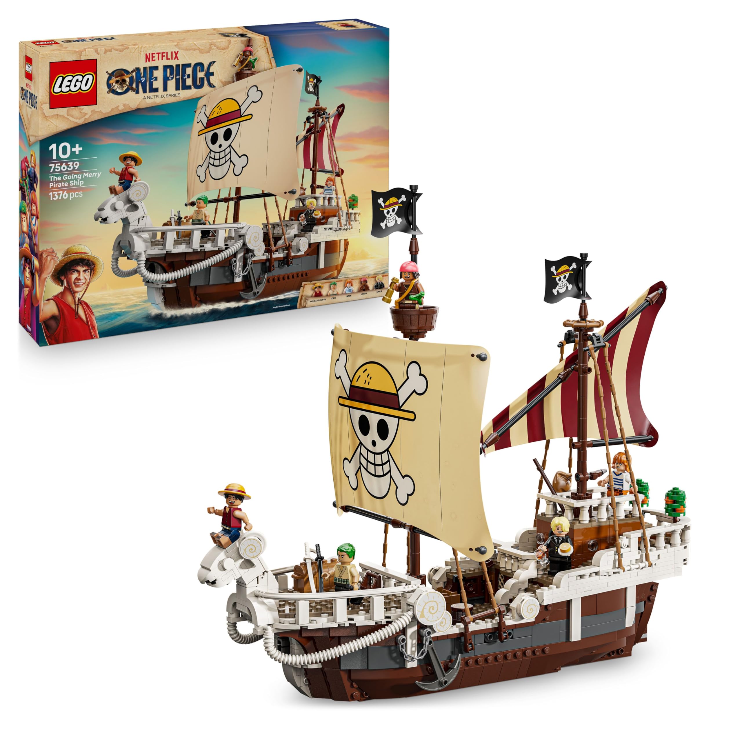 LEGO ONE PIECE The Going Merry Pirate Ship Building Set 75639 for Ages 10+ 1