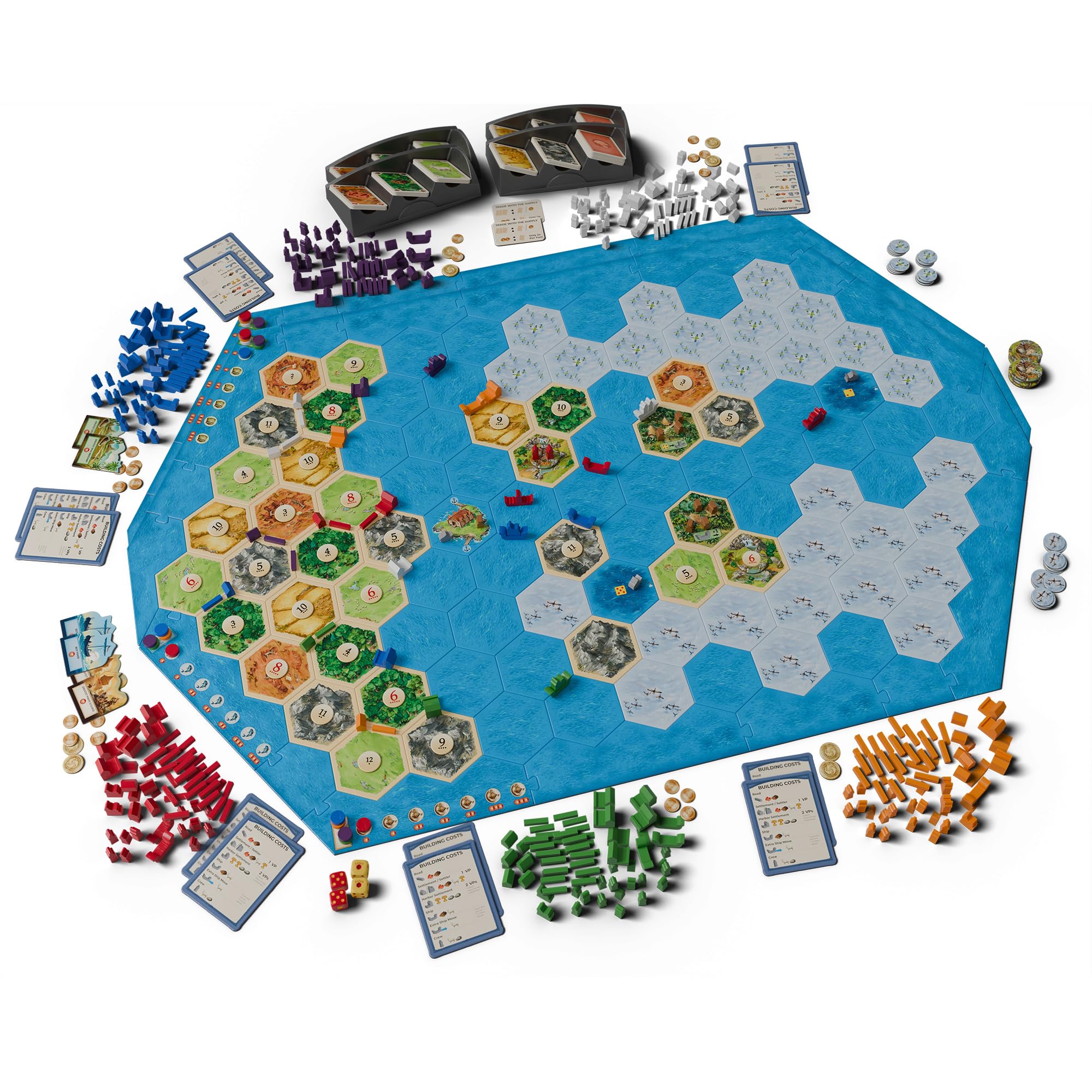 CATAN Explorers & Pirates Expansion - 6th Edition | Board Game for 5-6 Players | Ages 12+ | 60 Min 2