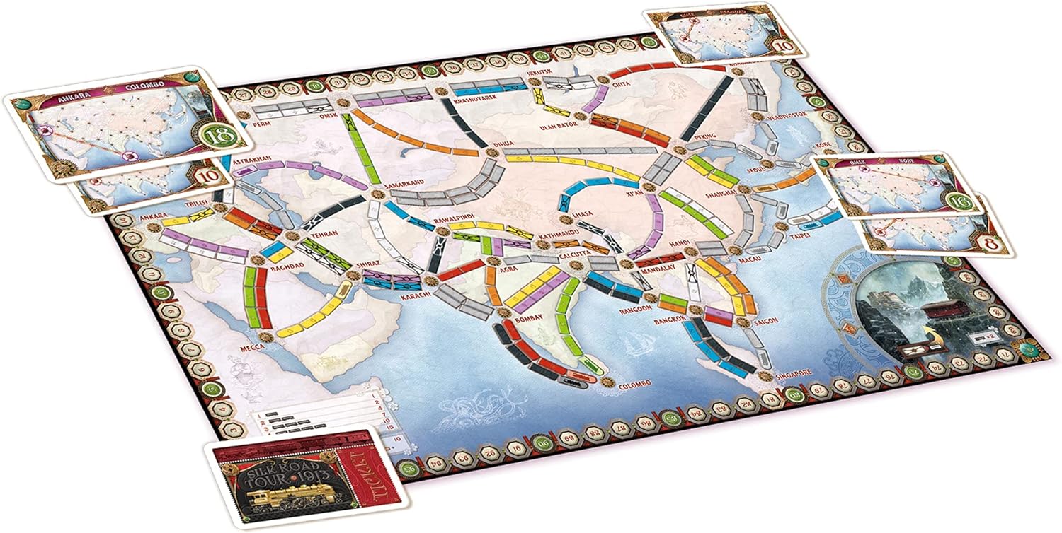 Days of Wonder Ticket to Ride Asia Board Game Expansion 8