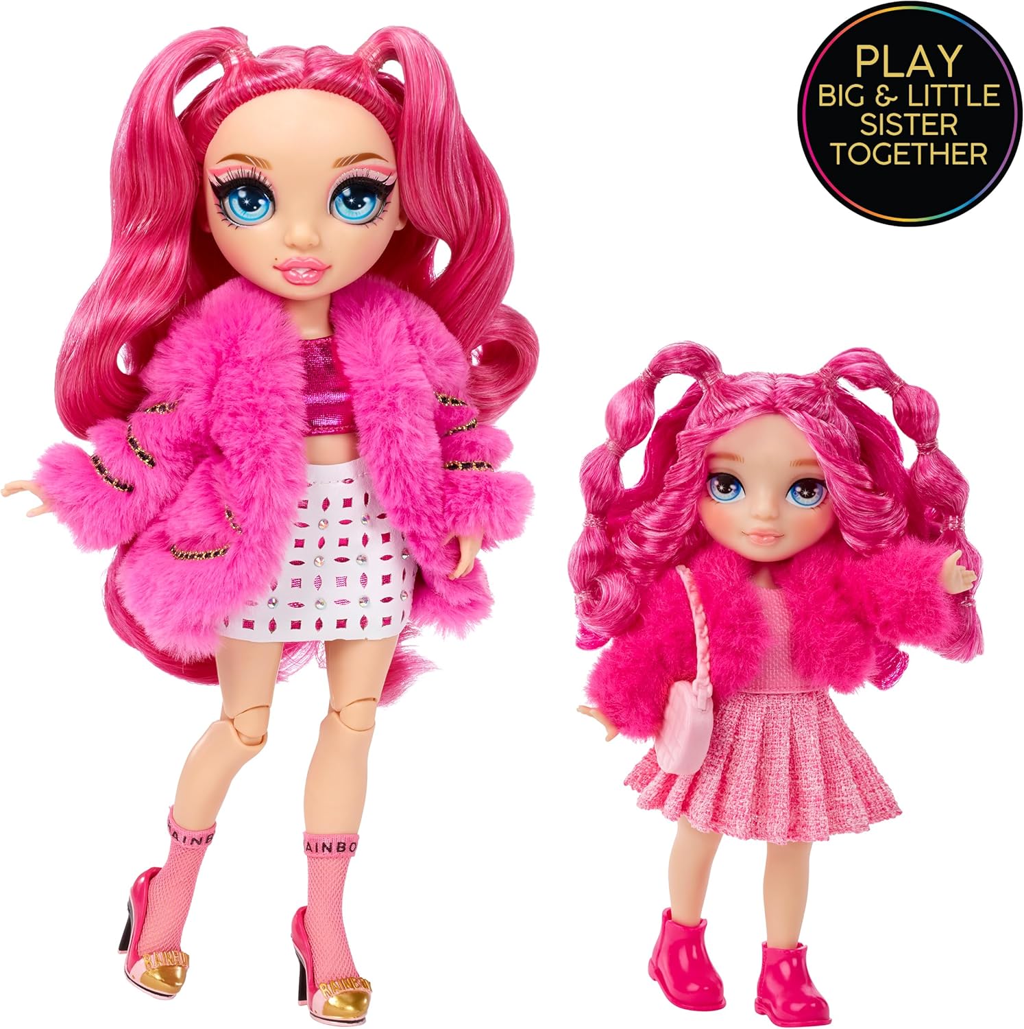 Rainbow High Littles - Magenta Monroe - 14 cm Posable Fashion Doll with Magical Pet 2