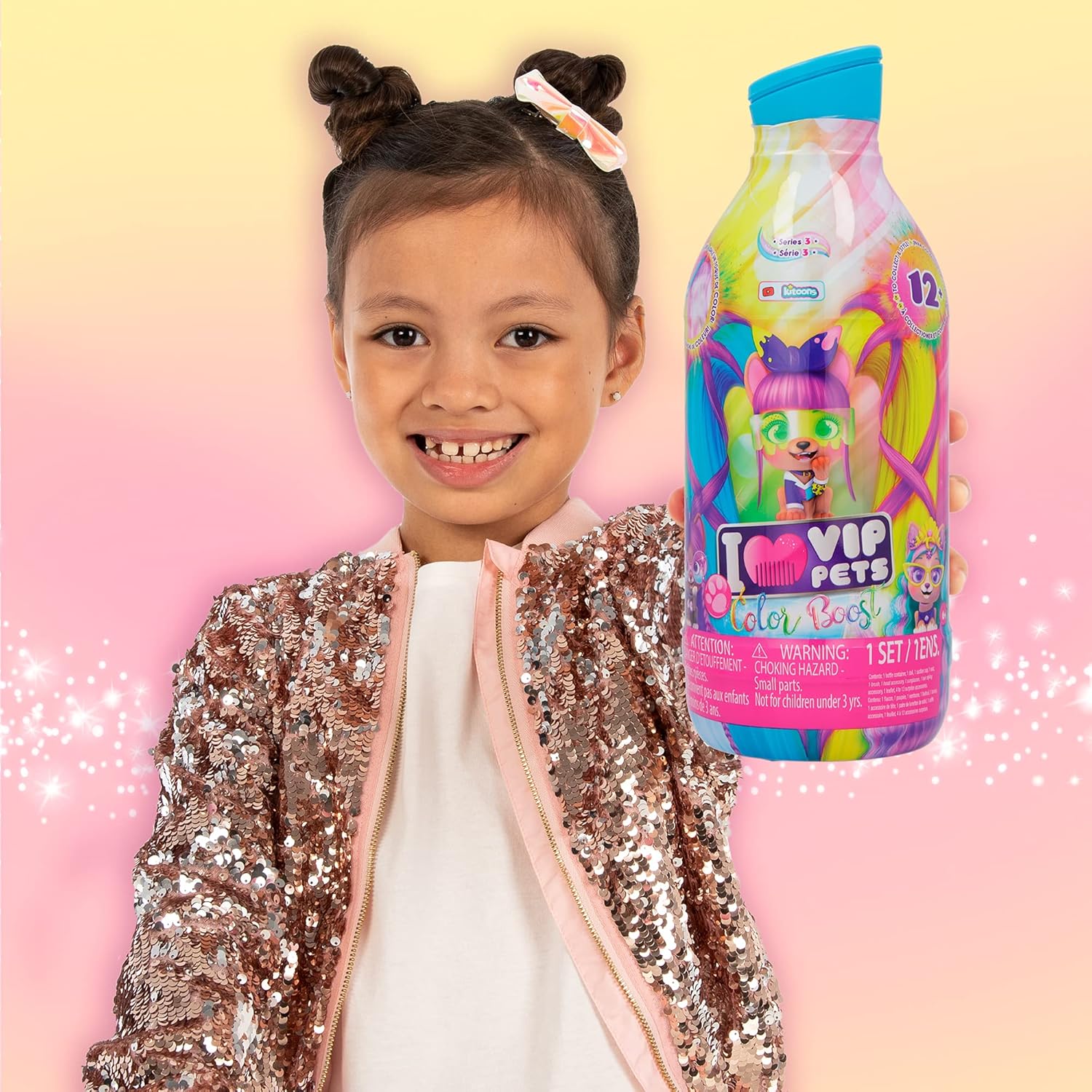 VIP Pets Color Boost - Surprise Collectible Puppy Doll with 30cm Long Hair to Style (Series 3) 4