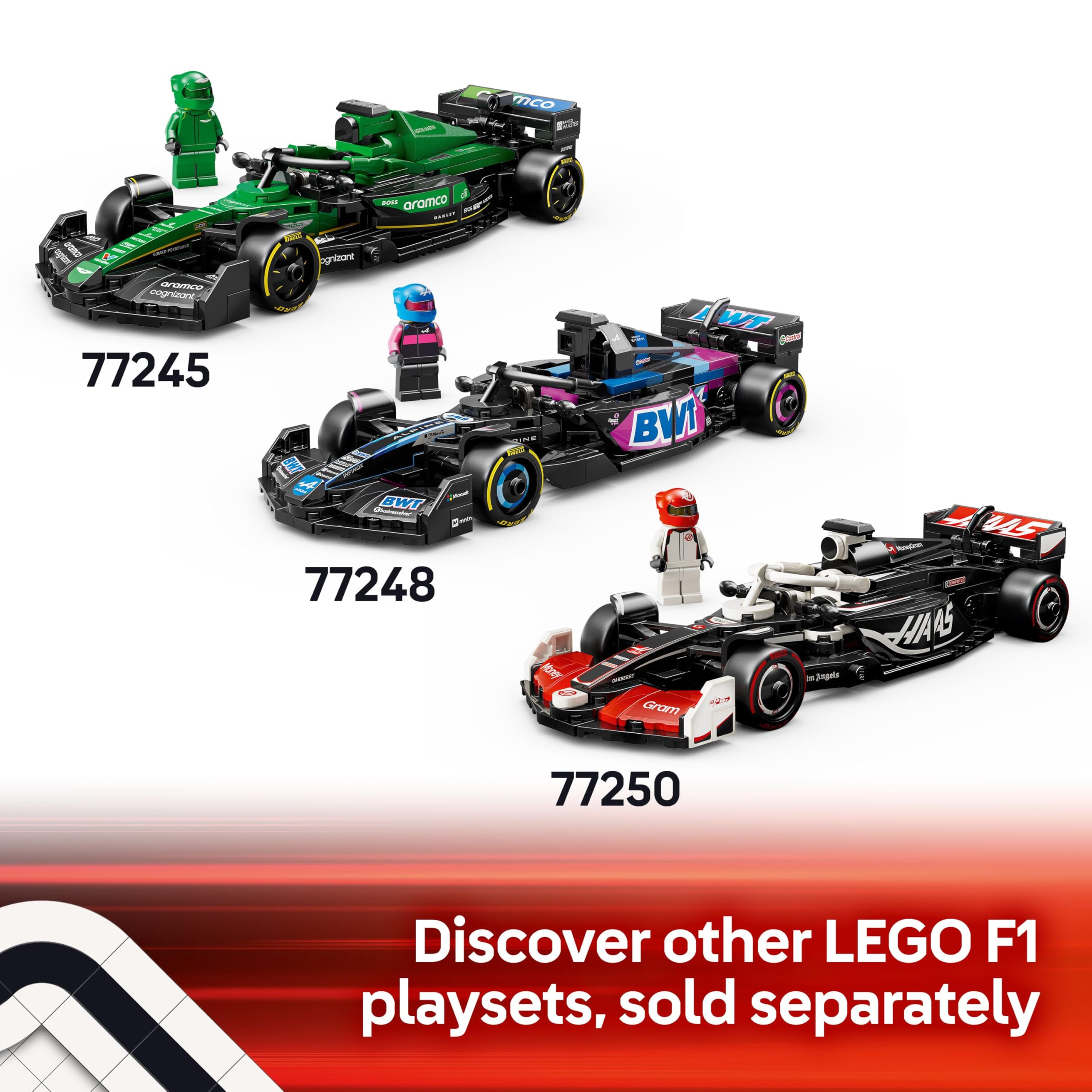 LEGO Speed Champions Ferrari SF-24 F1 Race Car Toy Set 77242 | Ages 10+ 7
