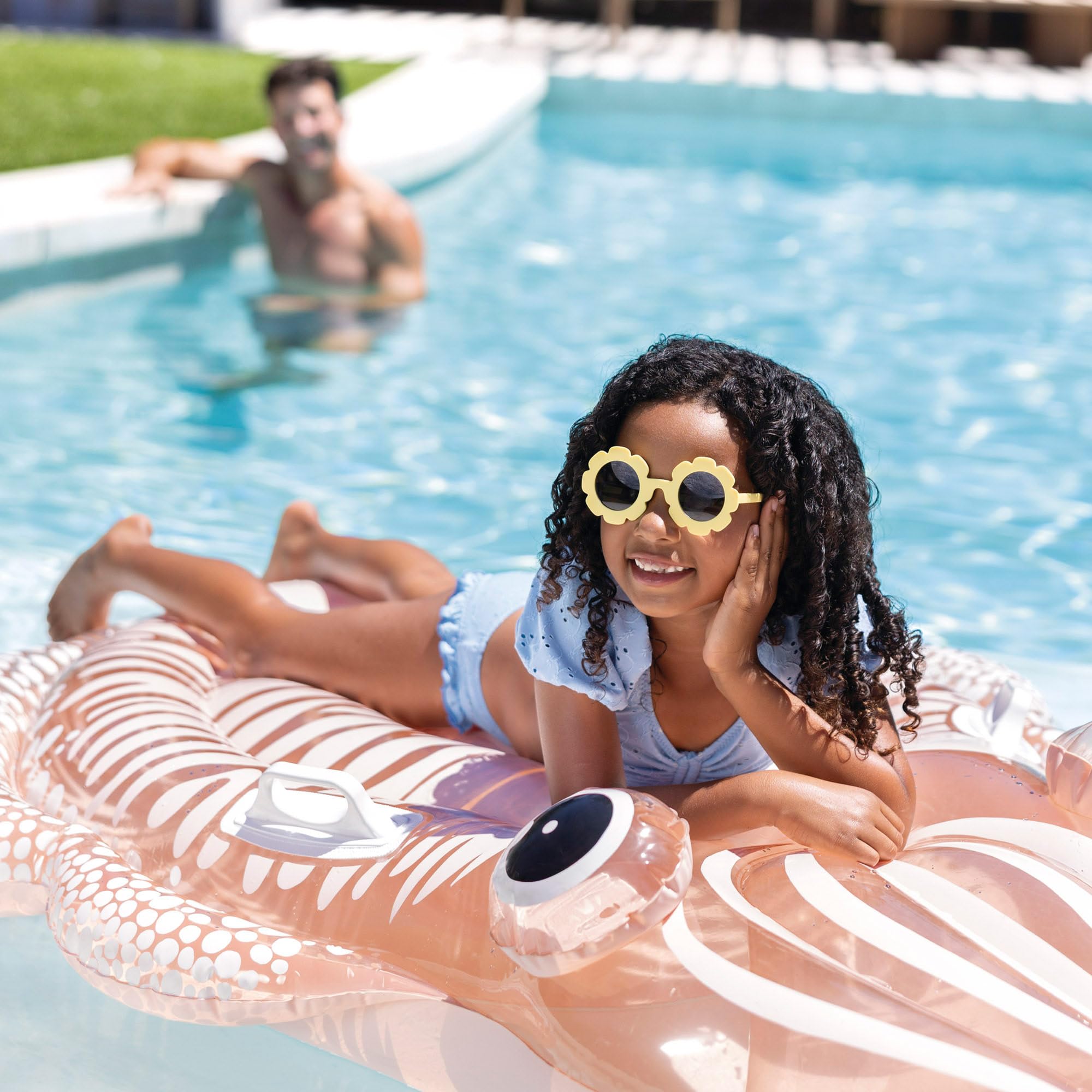 Intex Cuttlefish Pool Raft - Adult Lounger | 191 x 117 x 30cm Inflated Size | 220 lb Capacity 5