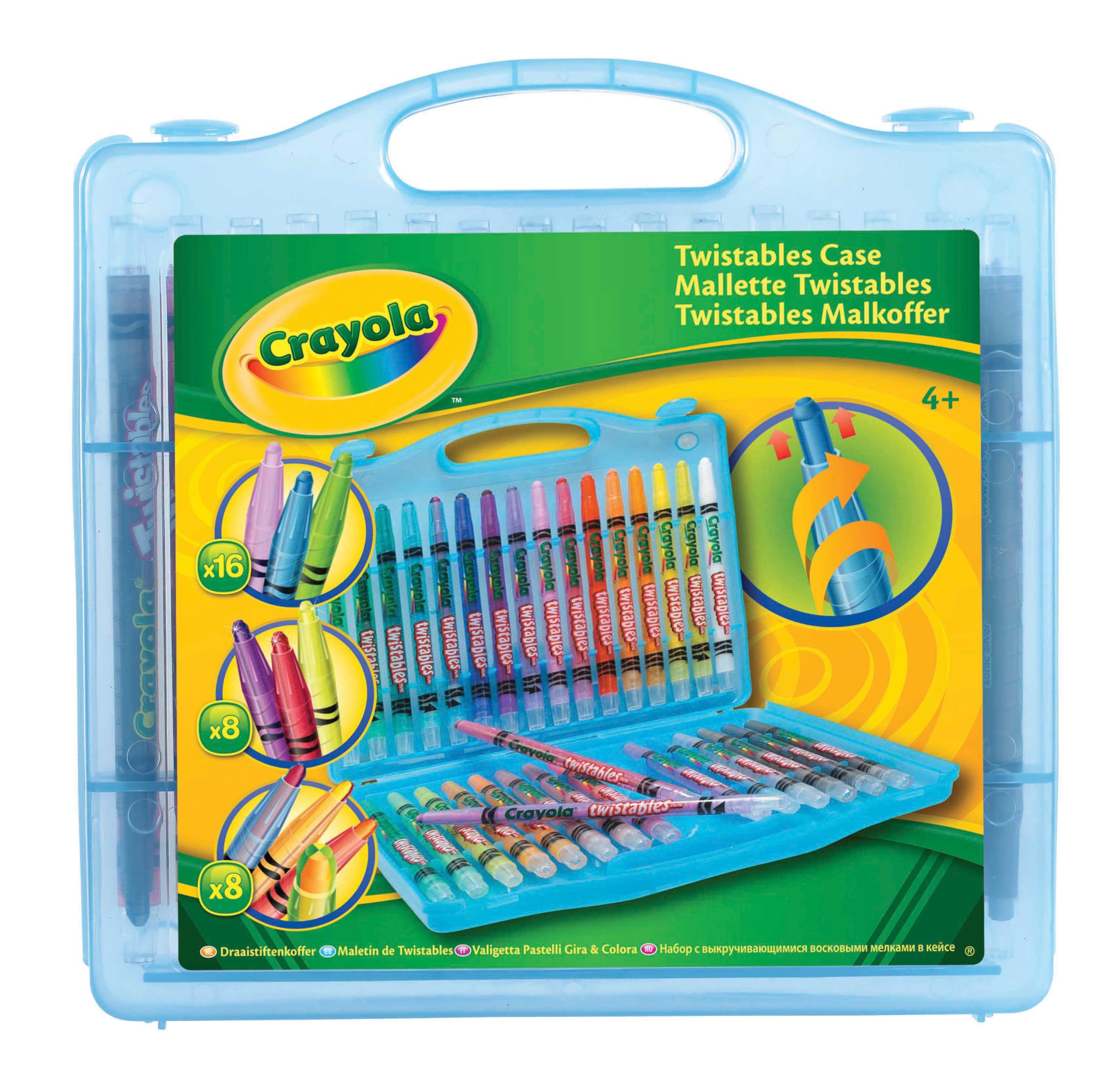 CRAYOLA Twistables Colouring Pens & Markers - 32 Pack with Carry Case | Age 4+