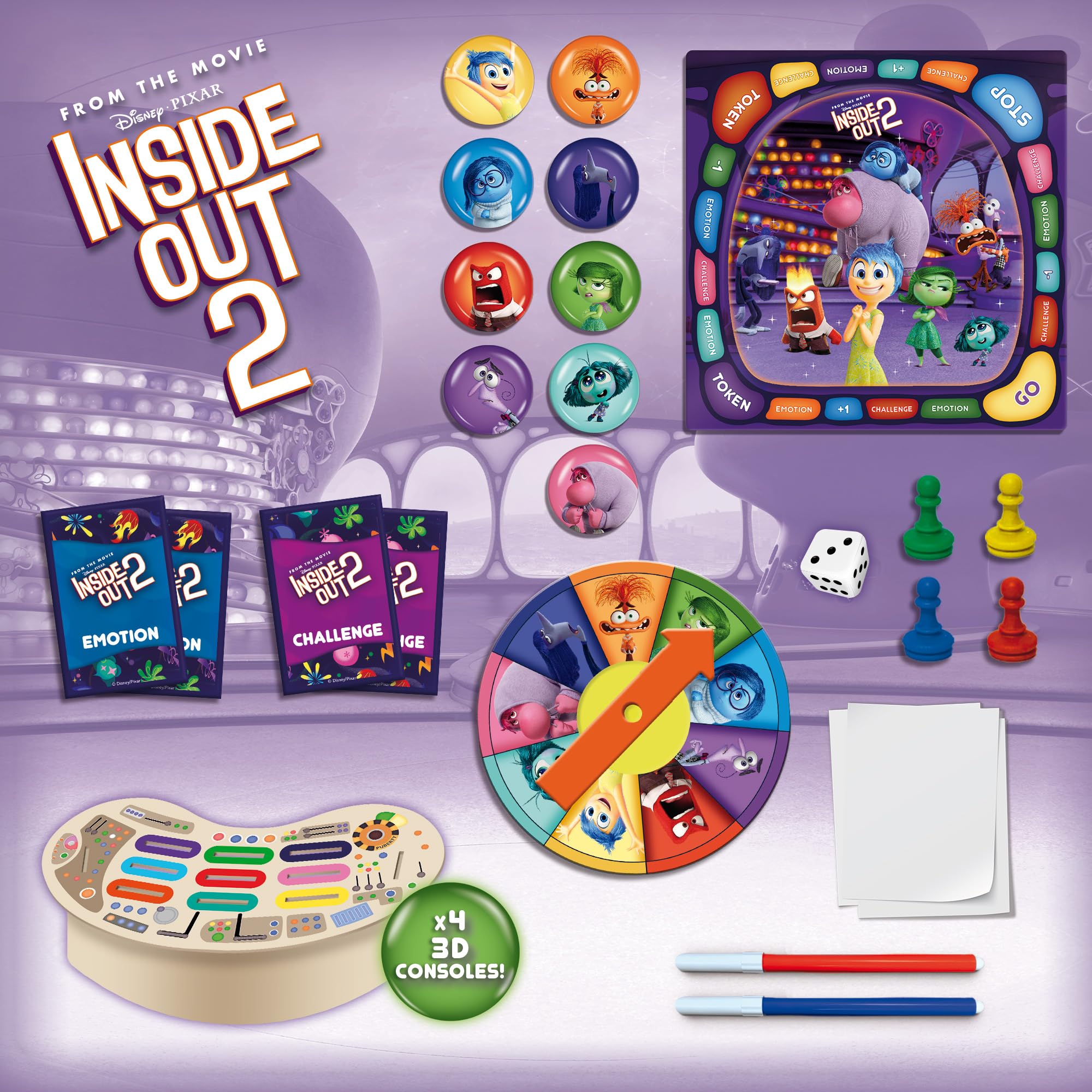Lisciani Inside Out 2 – The Game of Emotions – Educational Board Game