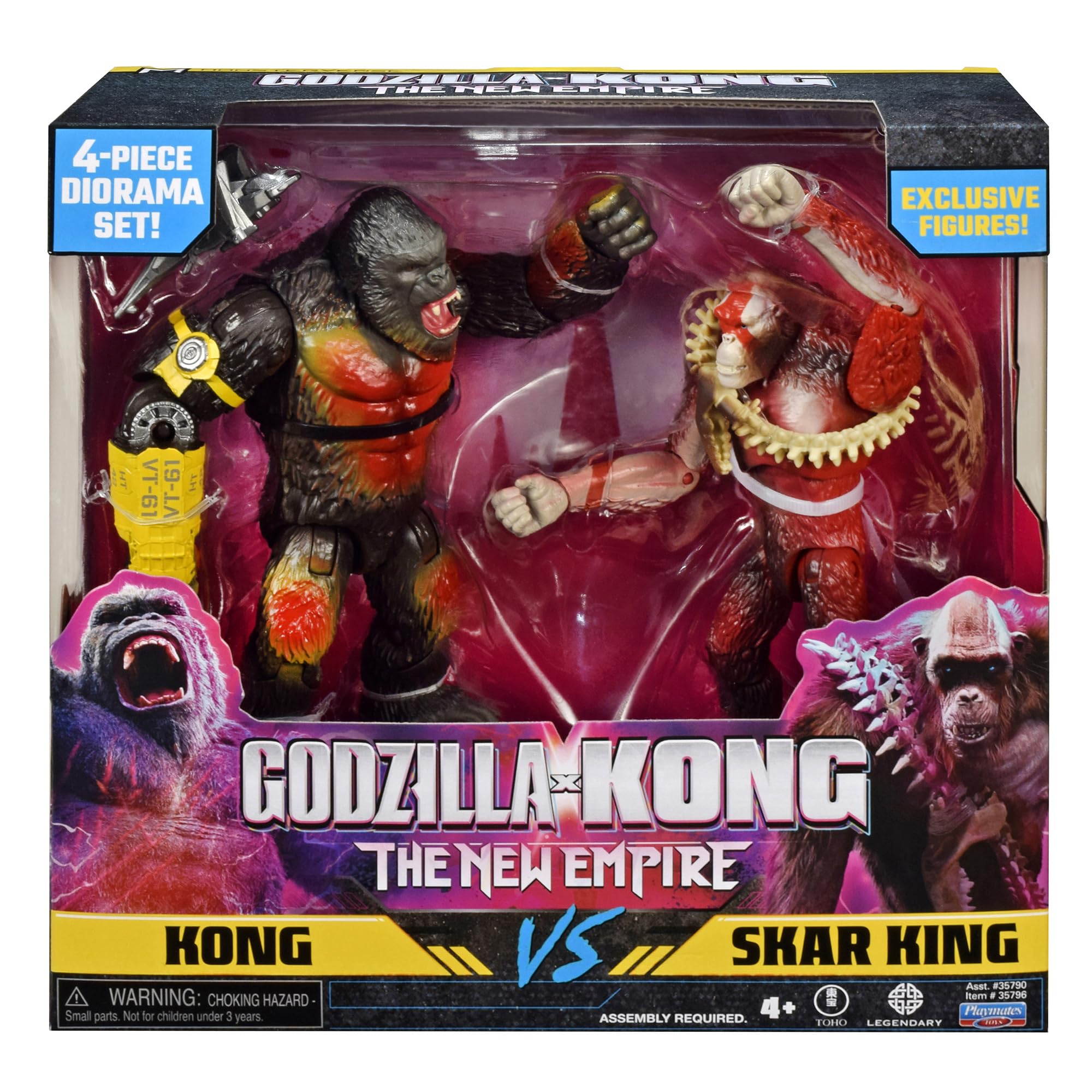 MonsterVerse Kong vs Skar King Limited Edition Action Figure Playset - 6 Inch Figures, Ages 4+ 4