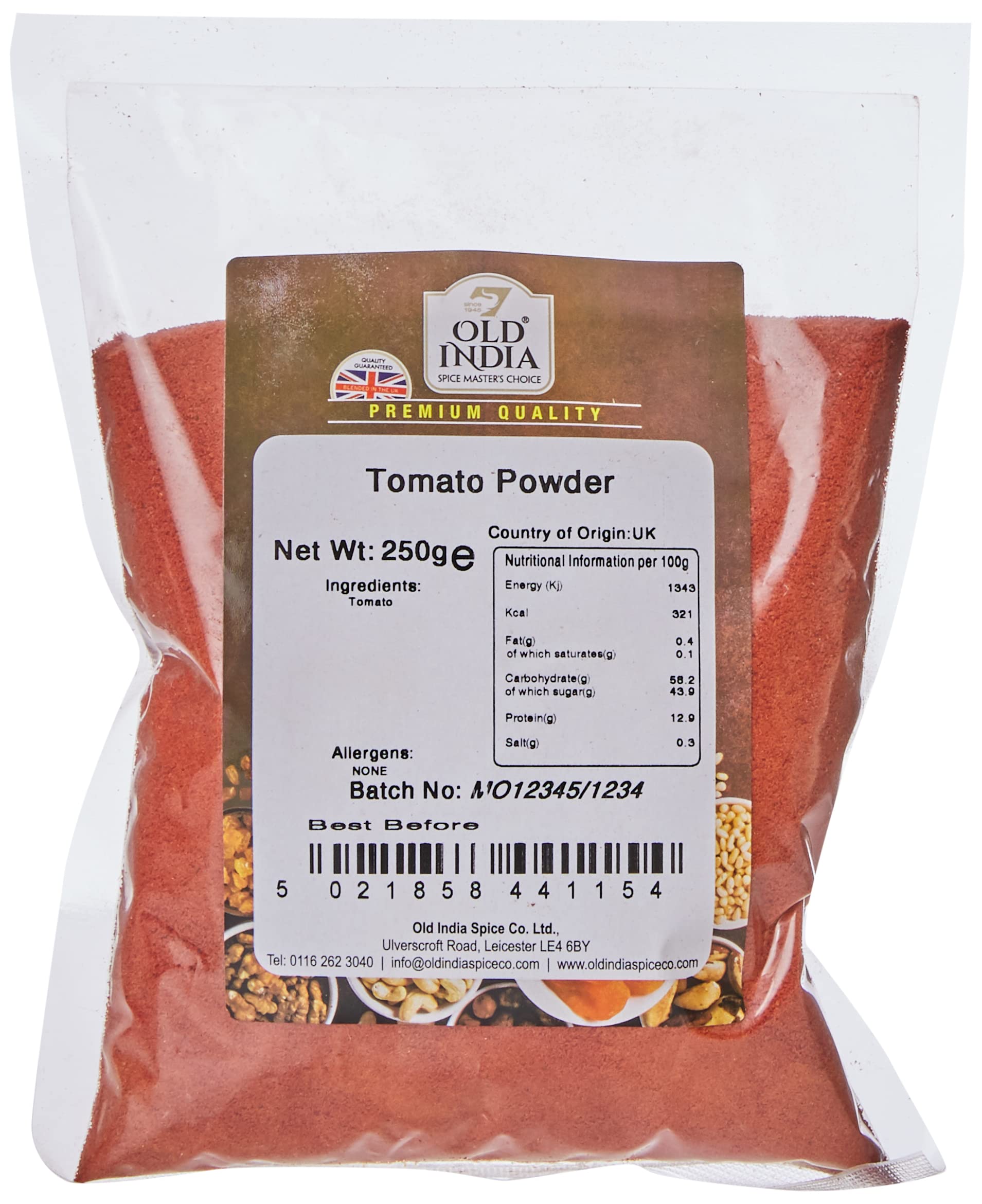 Old India Tomato Powder - 100% Natural Indian Seasoning | 250g 1