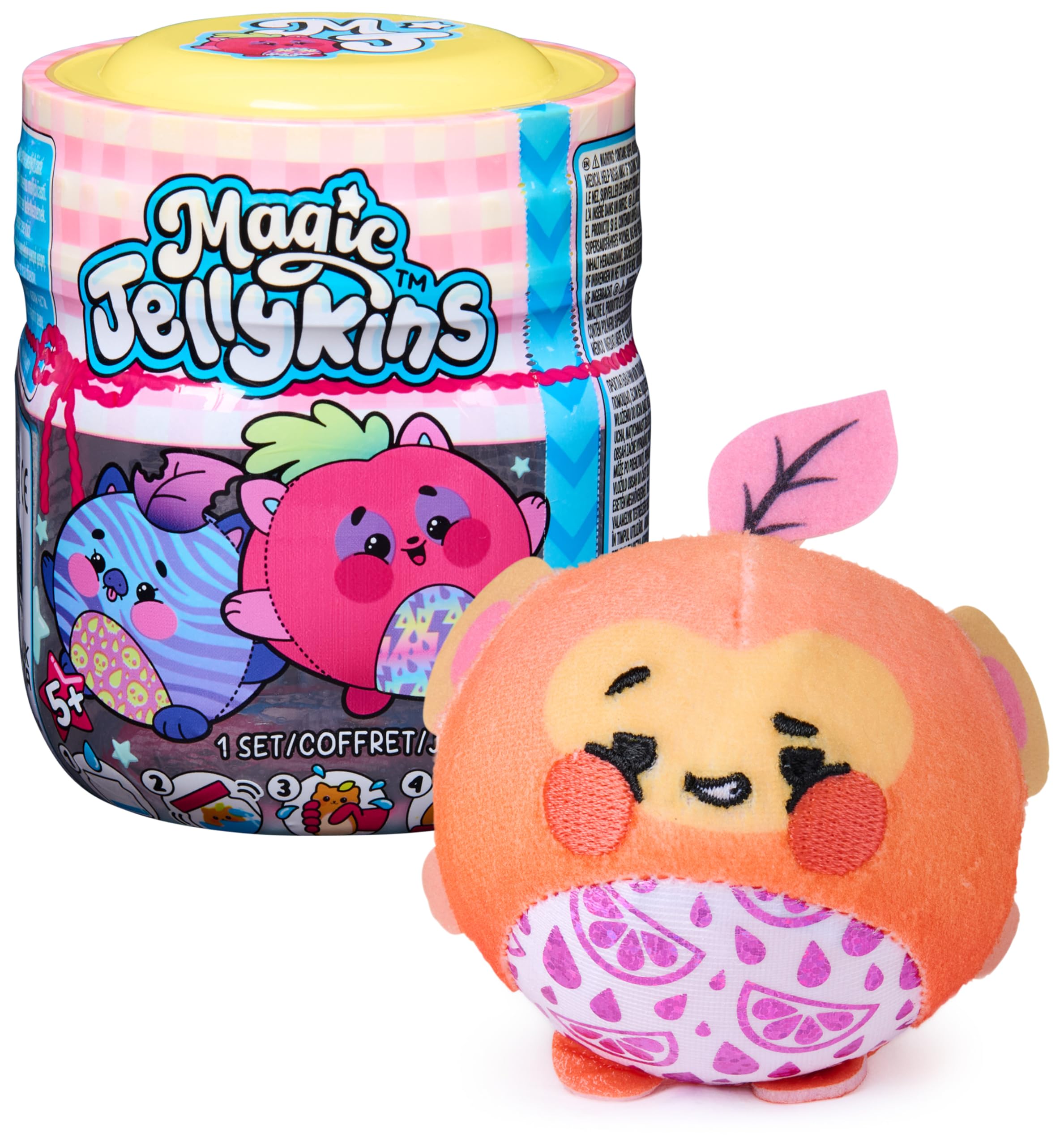 Magic Jellykins Surprise Plush Jar, Magical Transforming Water-Activated To 1