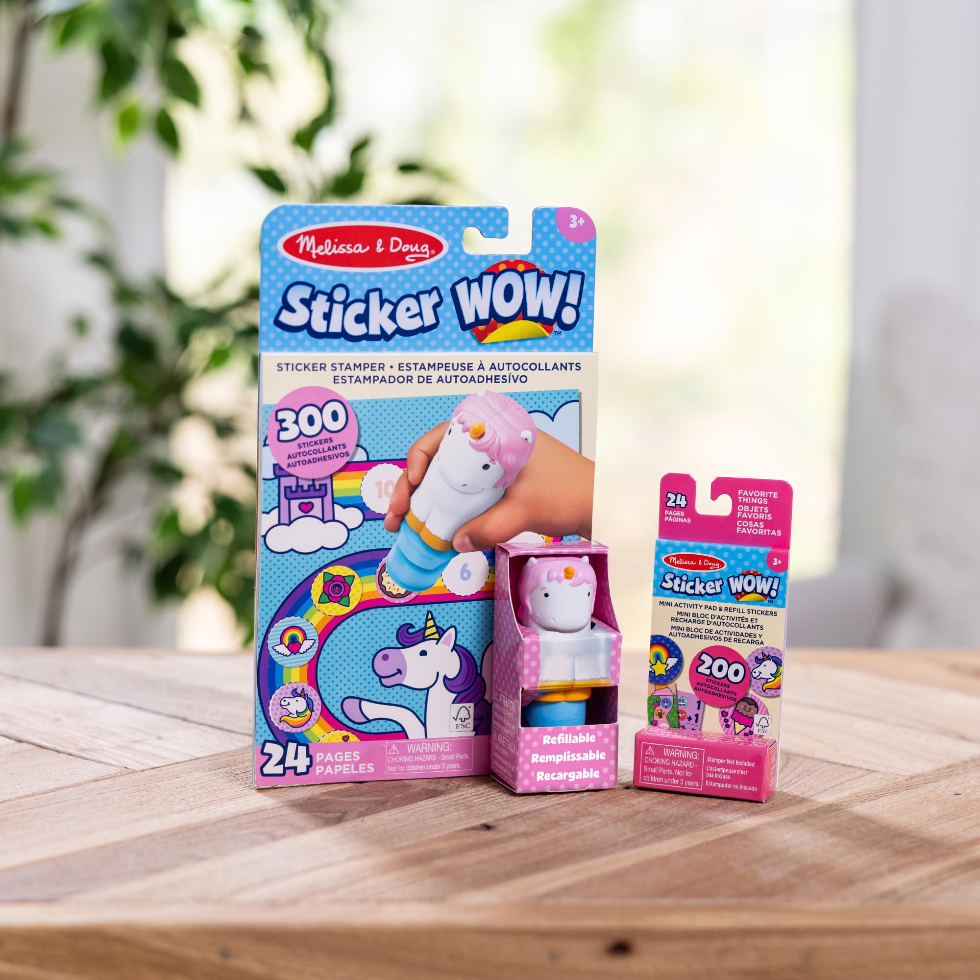 Melissa & Doug Sticker WOW! Unicorn Bundle with Stamper and 500 Stickers | Ages 3-7 9