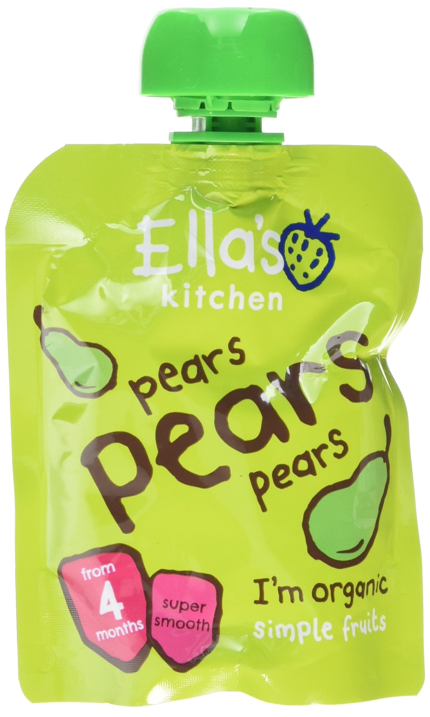 Ella's Kitchen Organic Pears First Tastes Baby Pouch 4+ Months, 70g 1
