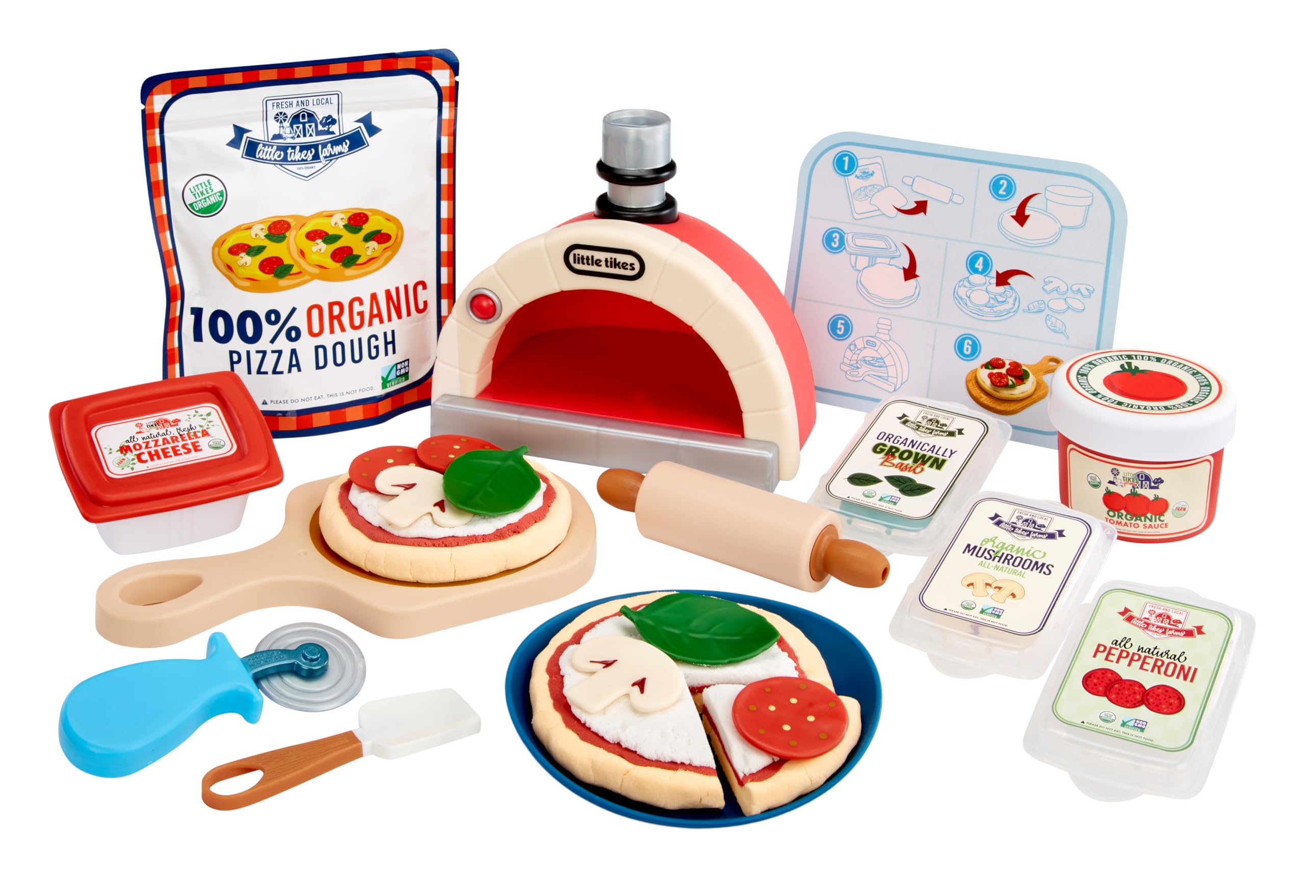 Little Tikes Creative Chefs Pizza Kit with Make-It Mix Play Sand and 22 Accessories 1