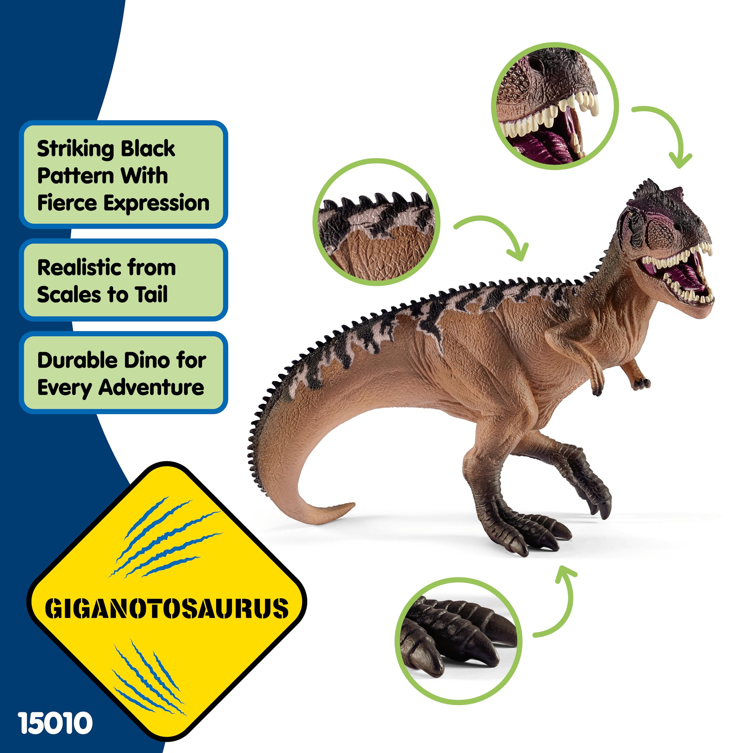 Schleich Dinosaurs - Giganotosaurus Play Figure 15010 | Movable Jaw | Ages 3+