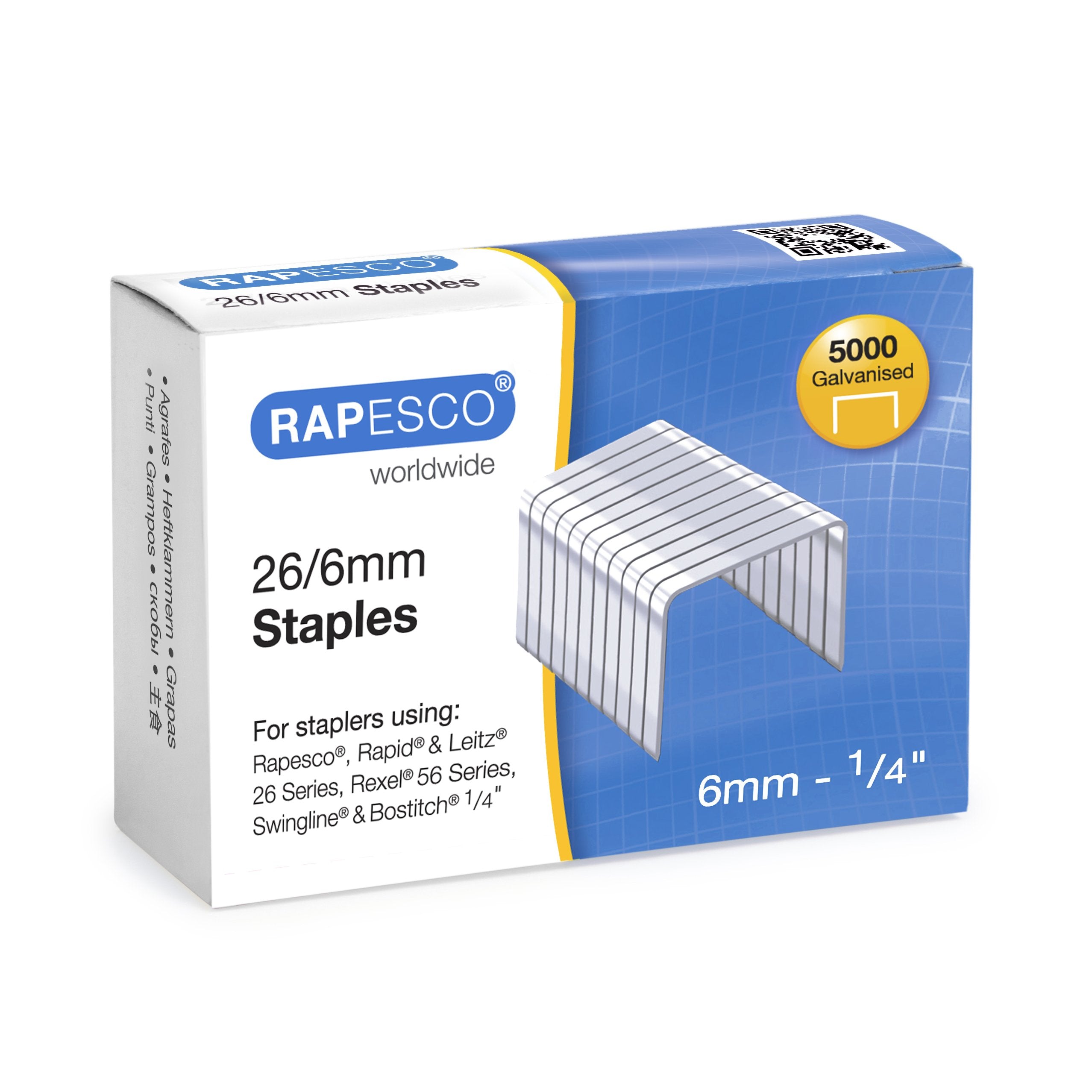 RAPESCO Marlin 1471 Desktop Stapler - 25 Sheet Capacity, Antibacterial | Includes R4 Remover & 5000 Staples 3